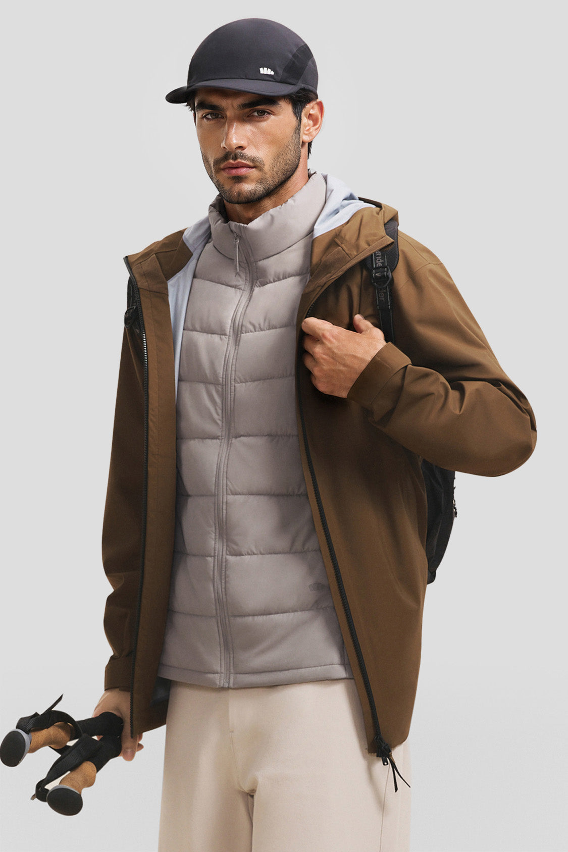 Gilet imbottito leggero da uomo (calore medio) PF006