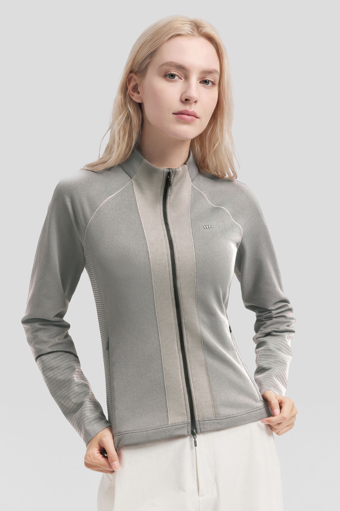 FullZipDry – Damen schnell trocknendes Shaping-Top mit durchgehendem Reißverschluss