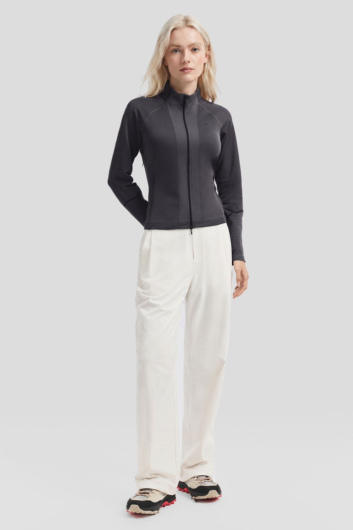 FullZipDry – Damen schnell trocknendes Shaping-Top mit durchgehendem Reißverschluss