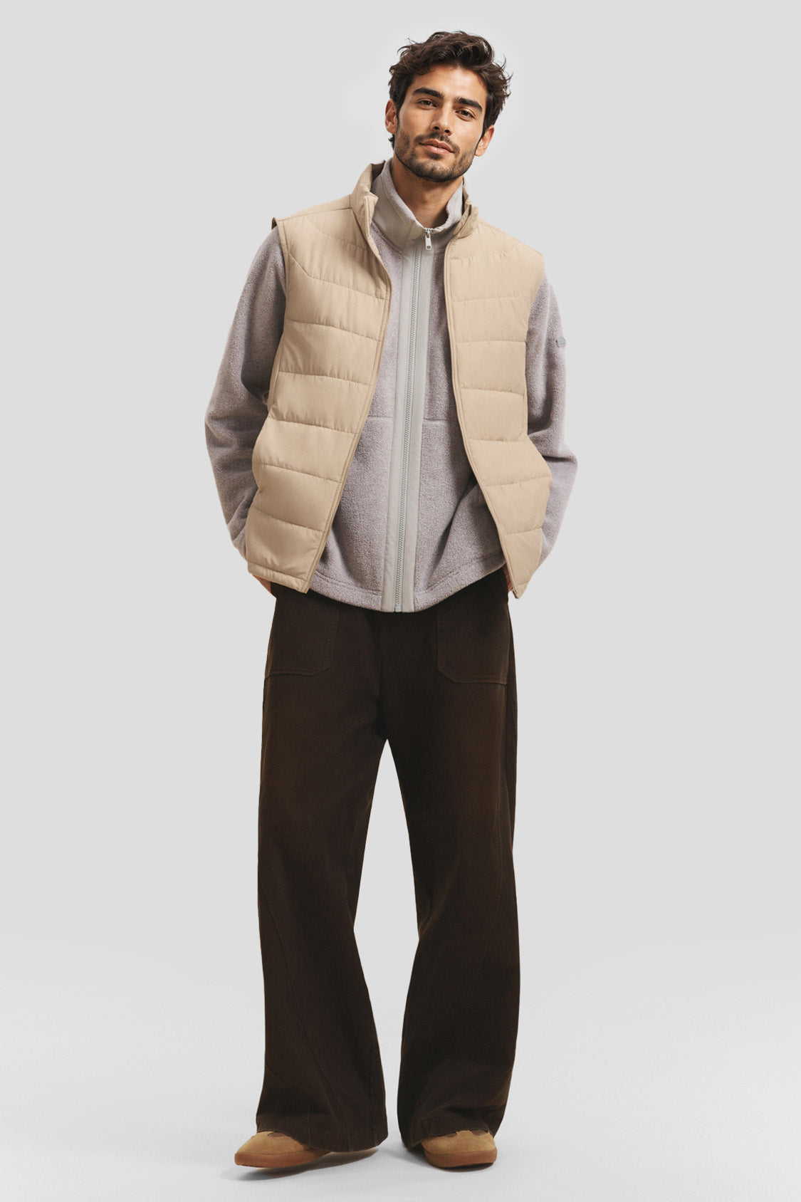 Gilet imbottito leggero da uomo (calore medio) PF006