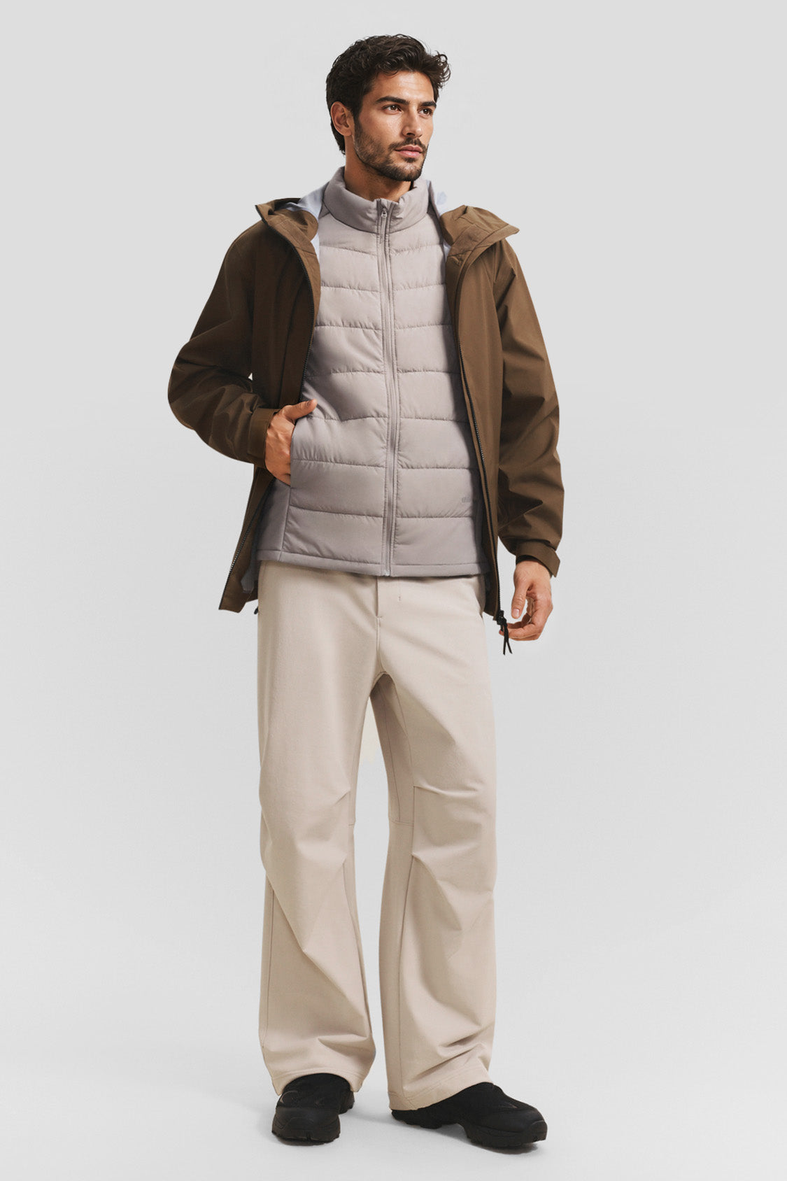 Gilet imbottito leggero da uomo (calore medio) PF006