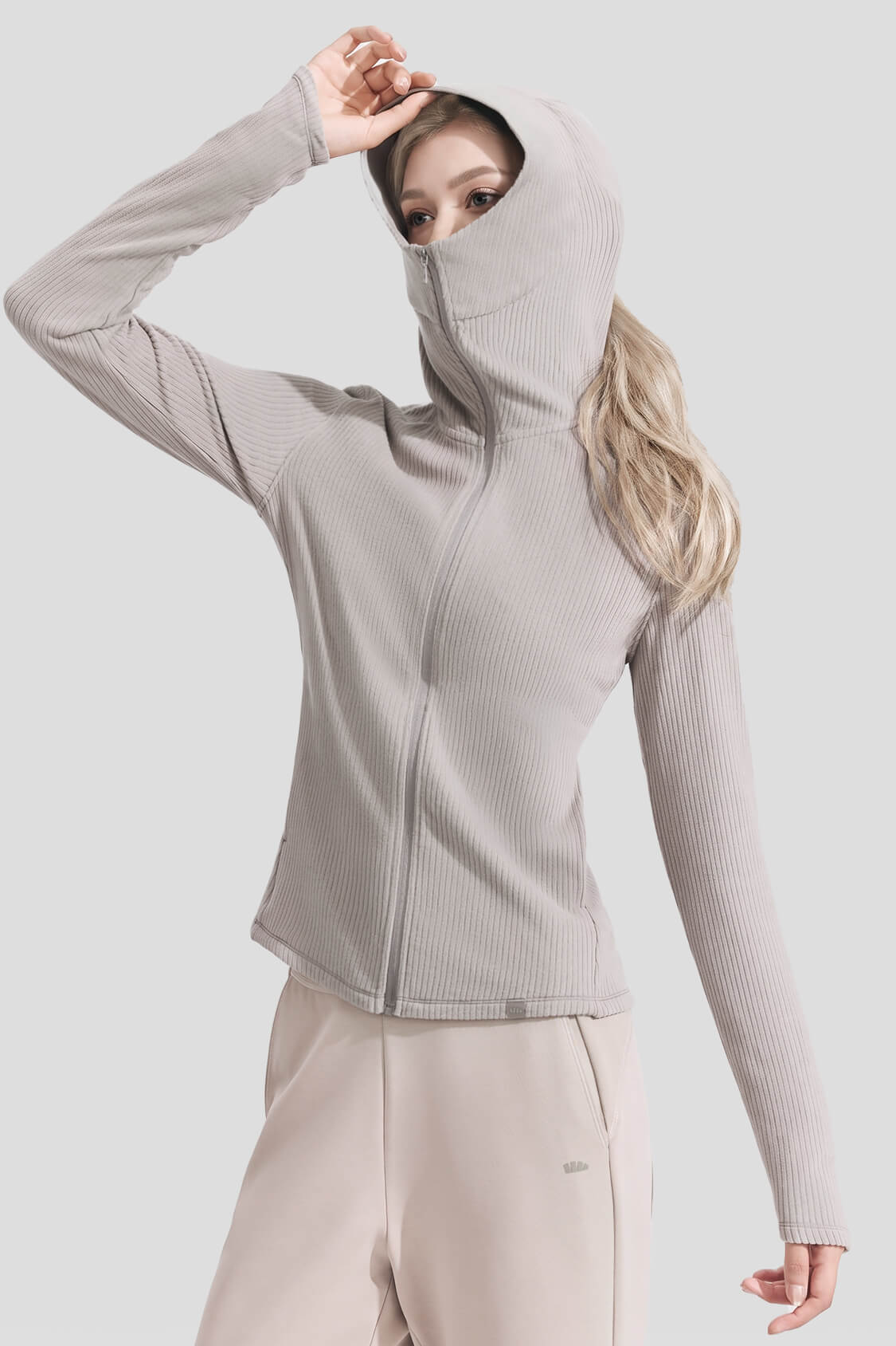 Women's Slim-Fit Fleece Sun Protection Jacket UV008