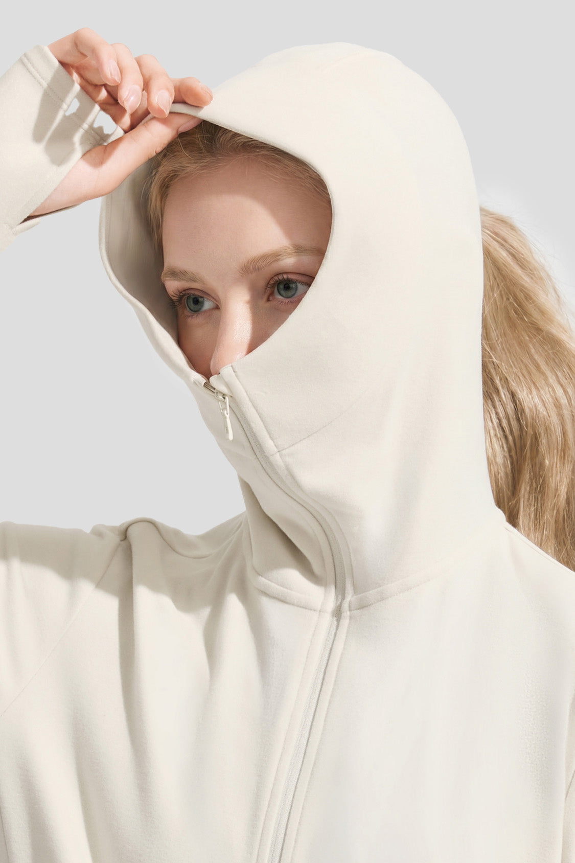 Giacca da donna in pile dalla vestibilità comoda con protezione solare UV009