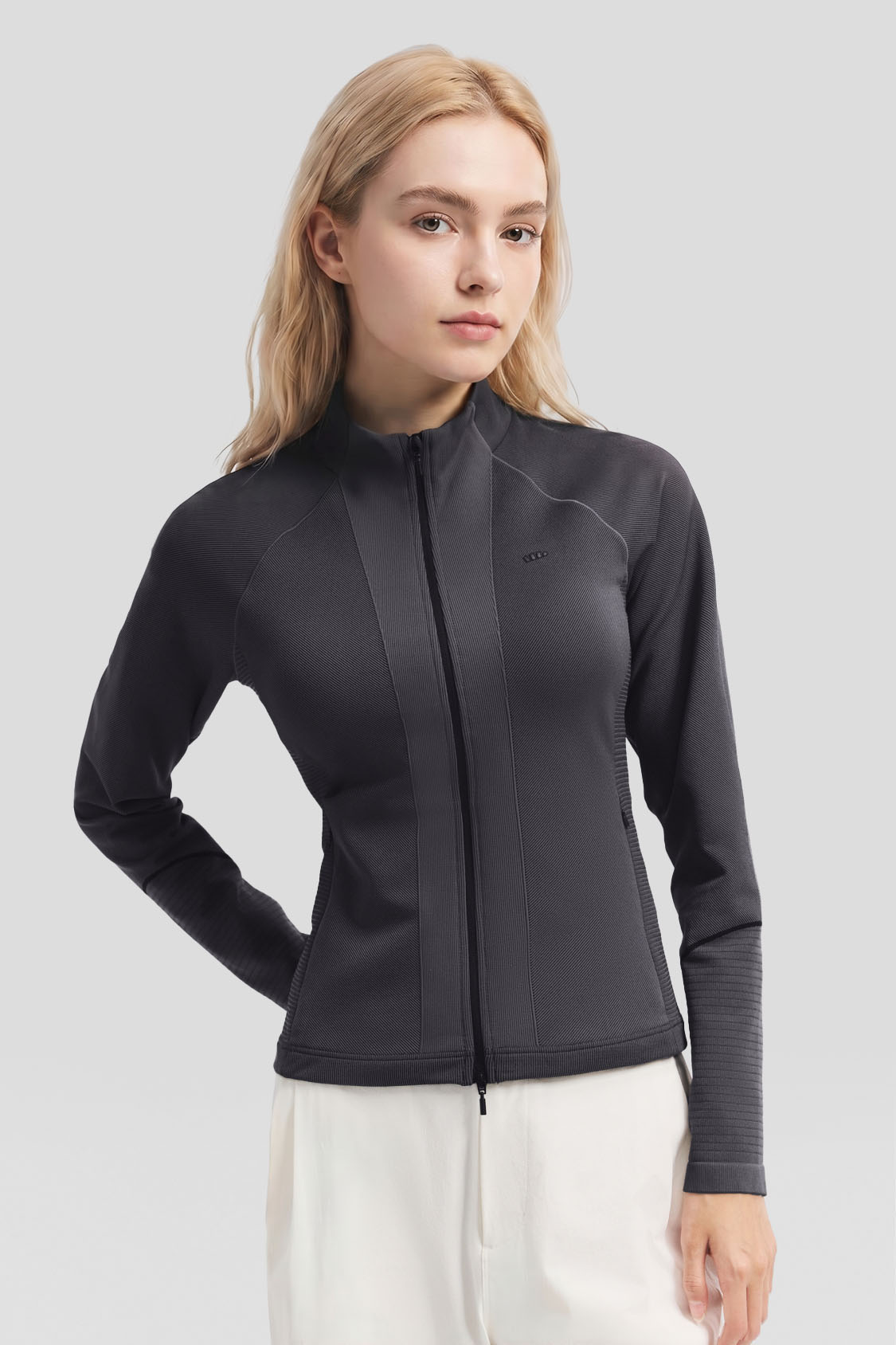 FullZipDry – Damen schnell trocknendes Shaping-Top mit durchgehendem Reißverschluss