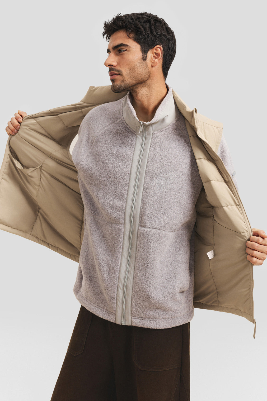 Gilet imbottito leggero da uomo (calore medio) PF006