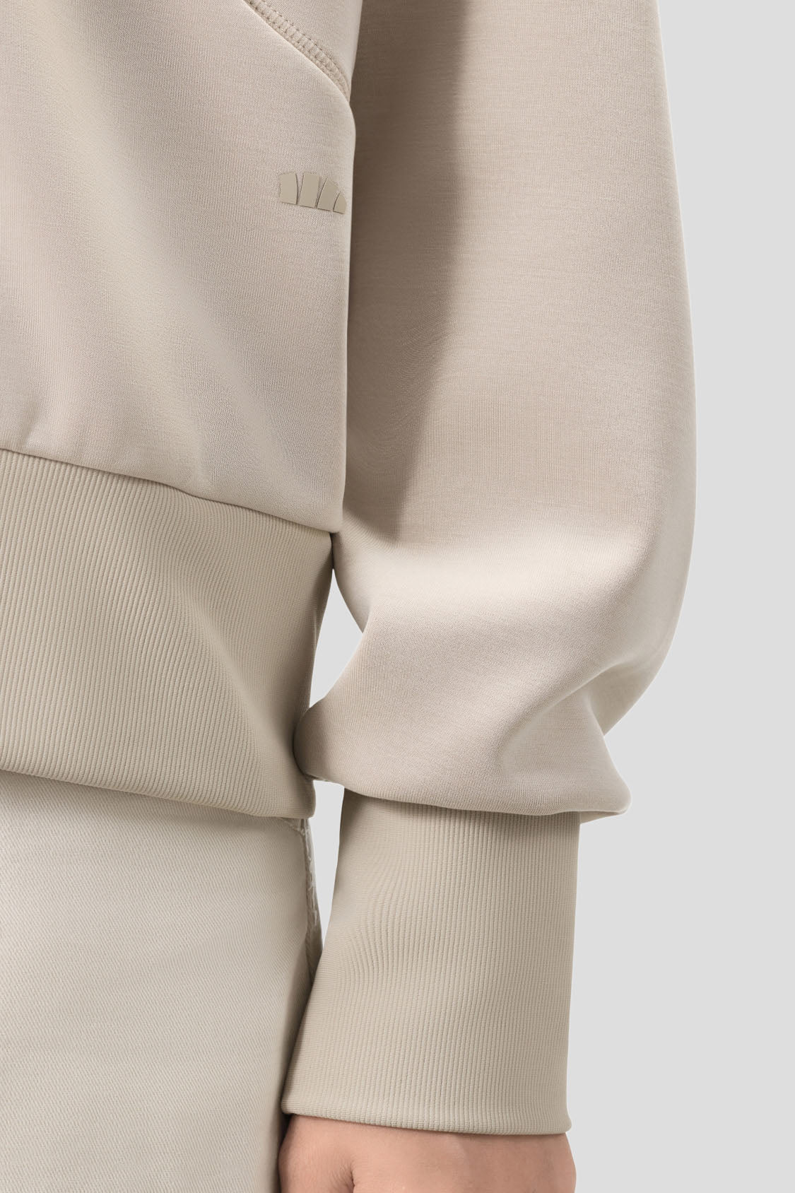 Damen-Cropped-Sweatshirt aus ultr weichem, hochelastischem Material EL007
