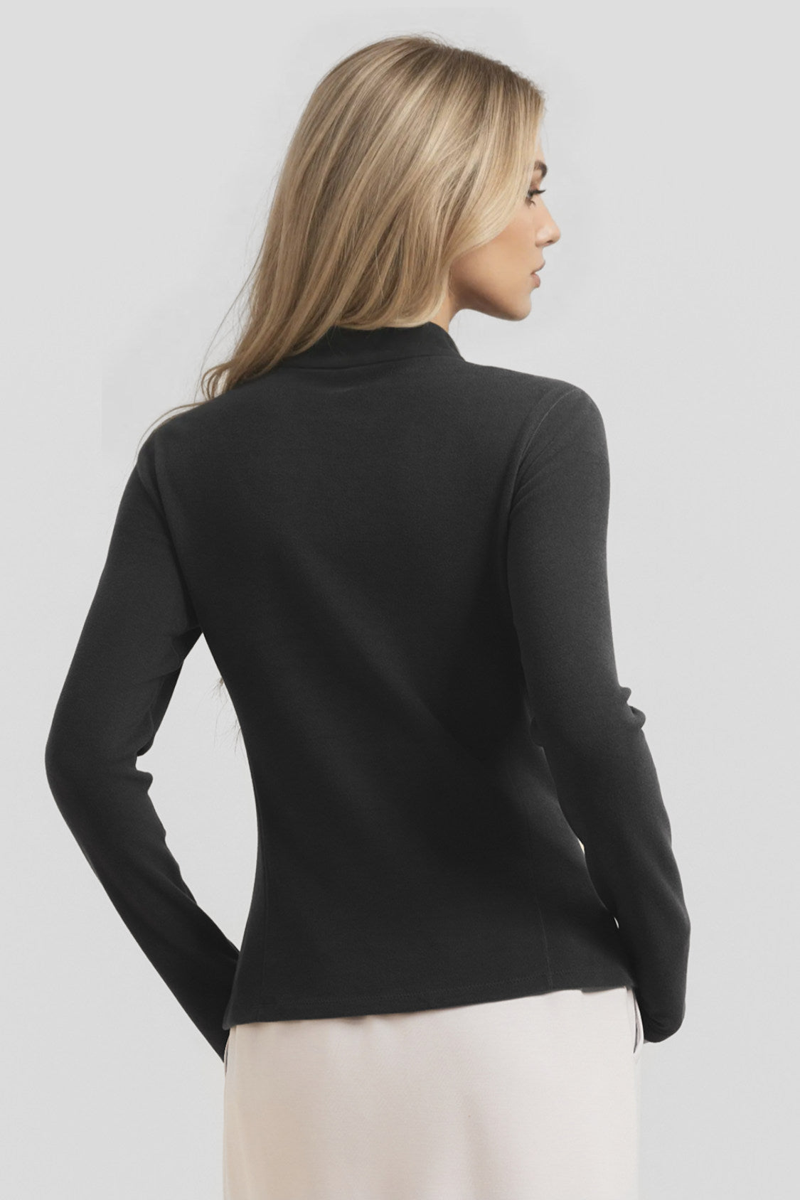 Maglia da donna in pile altamente elasticizzato, con cerniera a mezza apertura, come strato base PM002/PM006