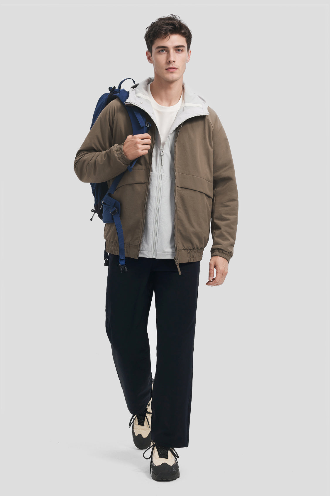 Giacca da uomo reversibile in pile micro e softshell (calore elevato) ST031