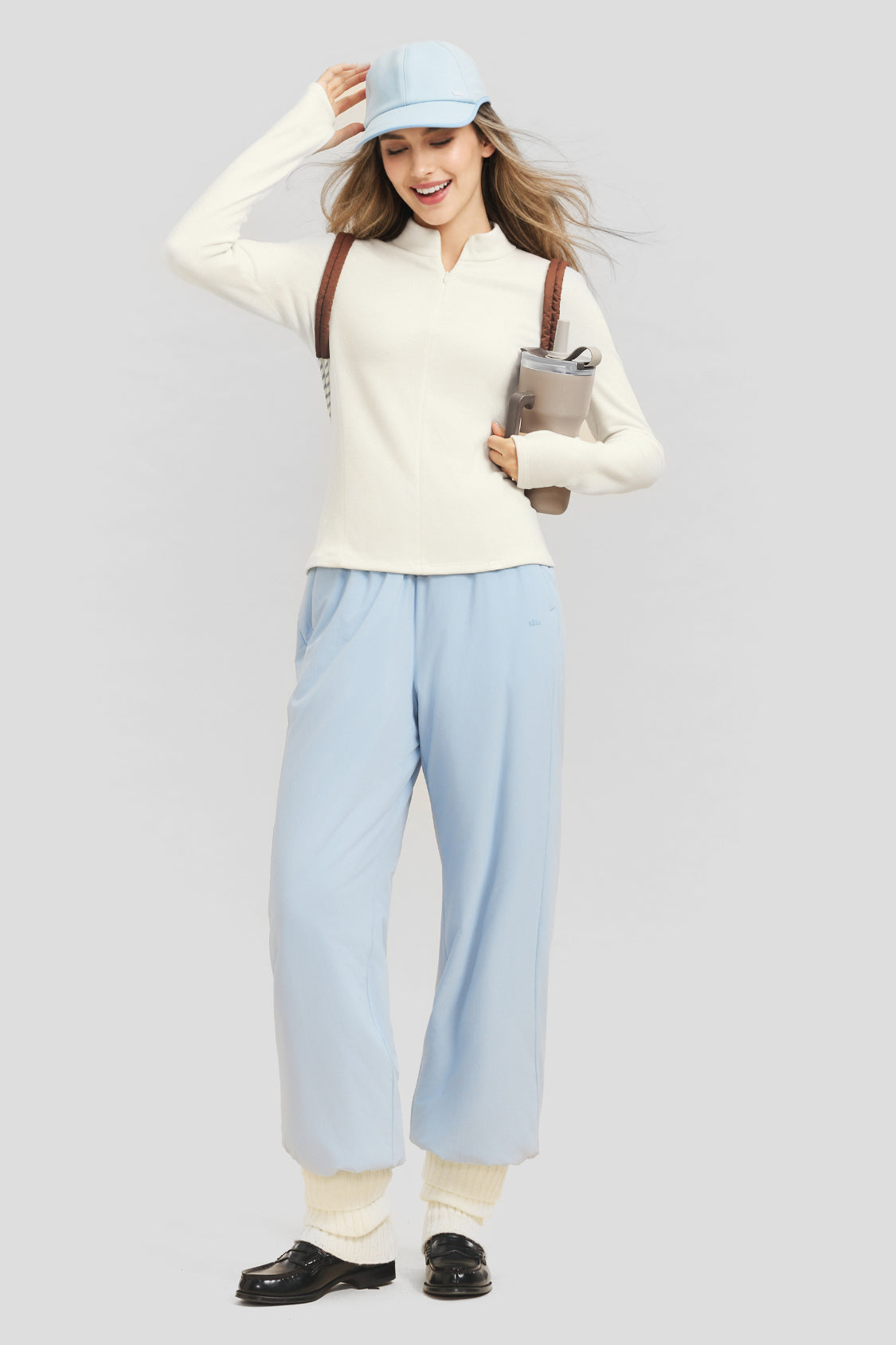 Maglia da donna in pile altamente elasticizzato, con cerniera a mezza apertura, come strato base PM002/PM006