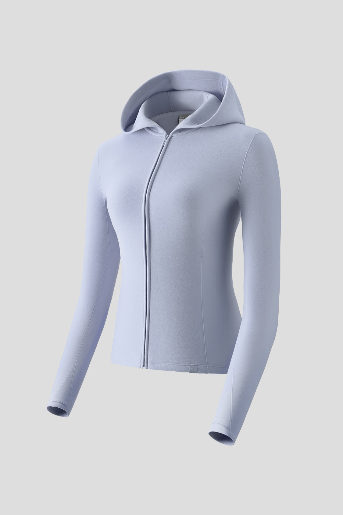 Haut à capuche pour femme en polaire très extensible, fermeture éclair à double sens, couche de base (chaleur intermédiaire) PM023