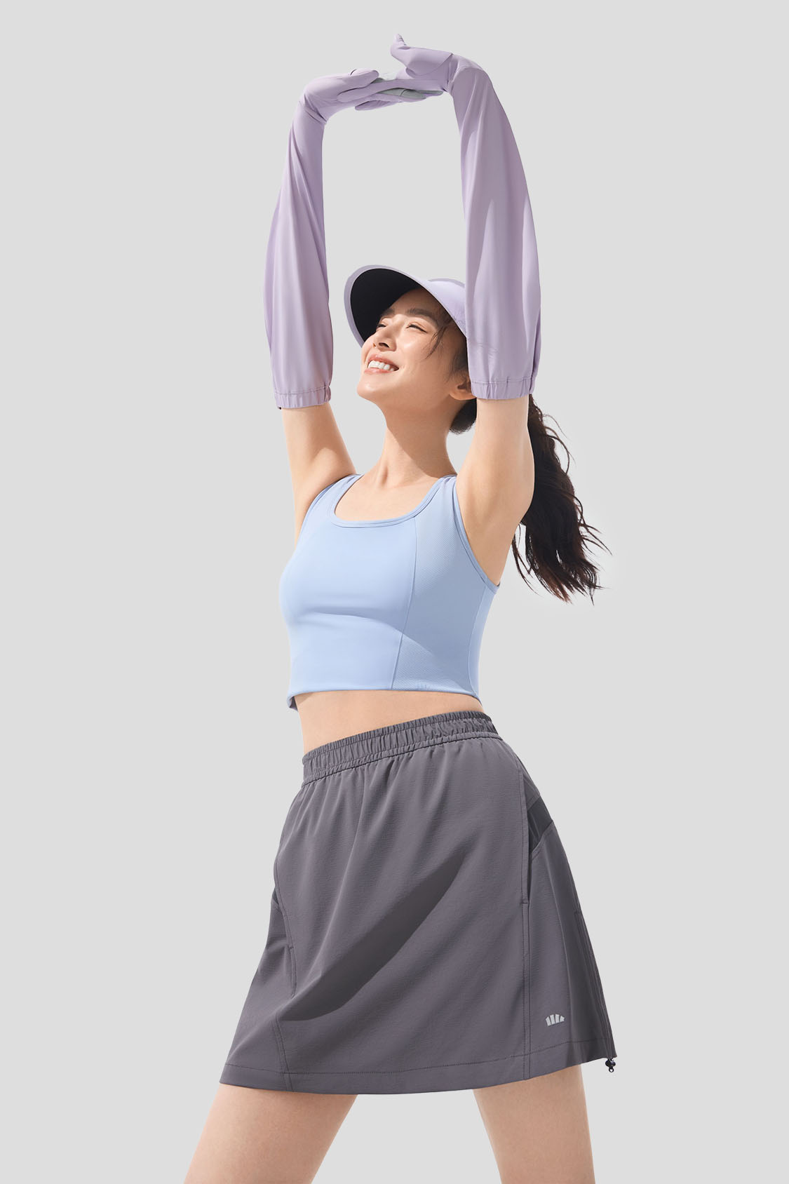 beneunder women's sun armes gloves #color_purple