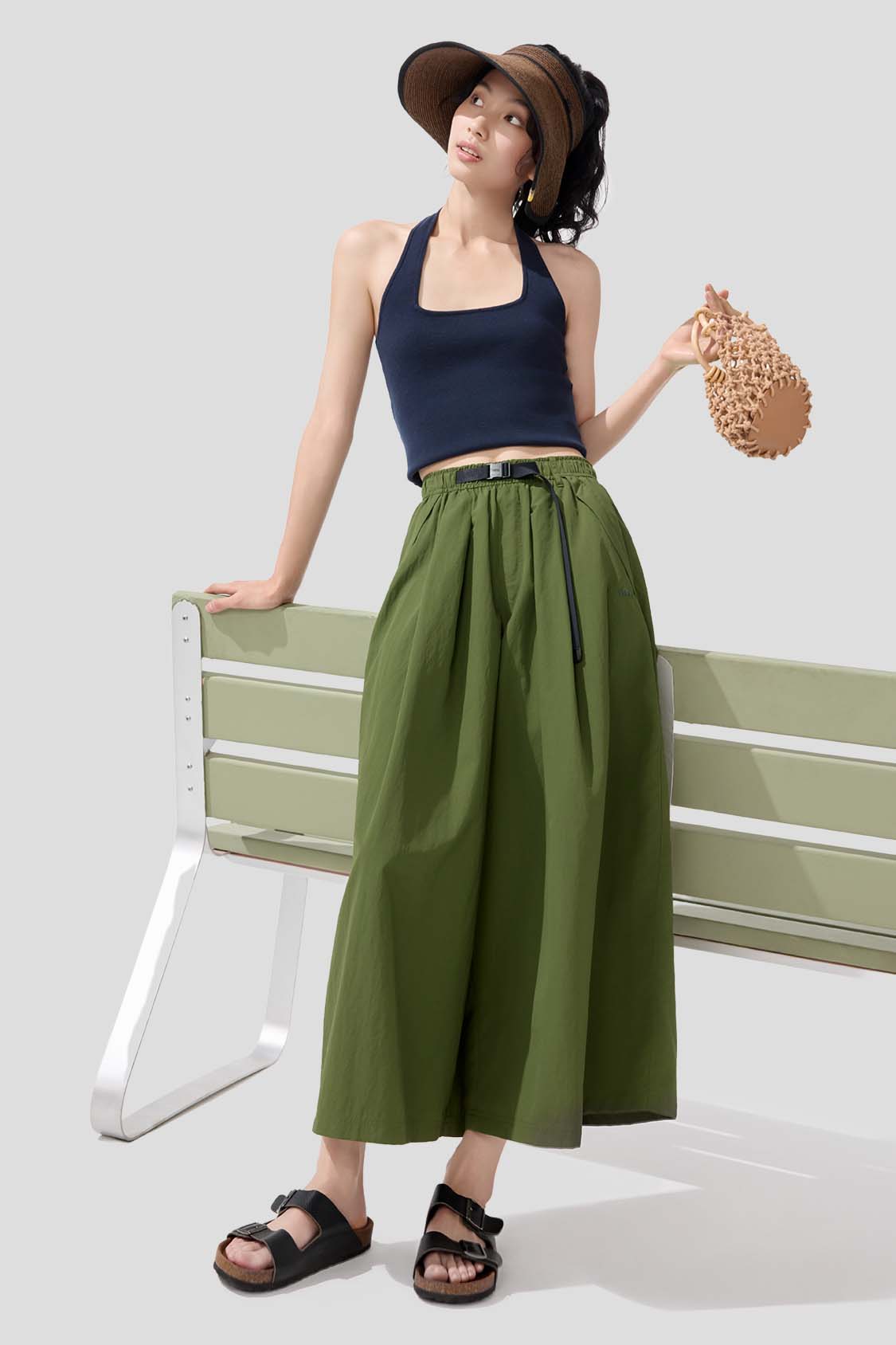 beneunder women's pants upf50+ #color_green