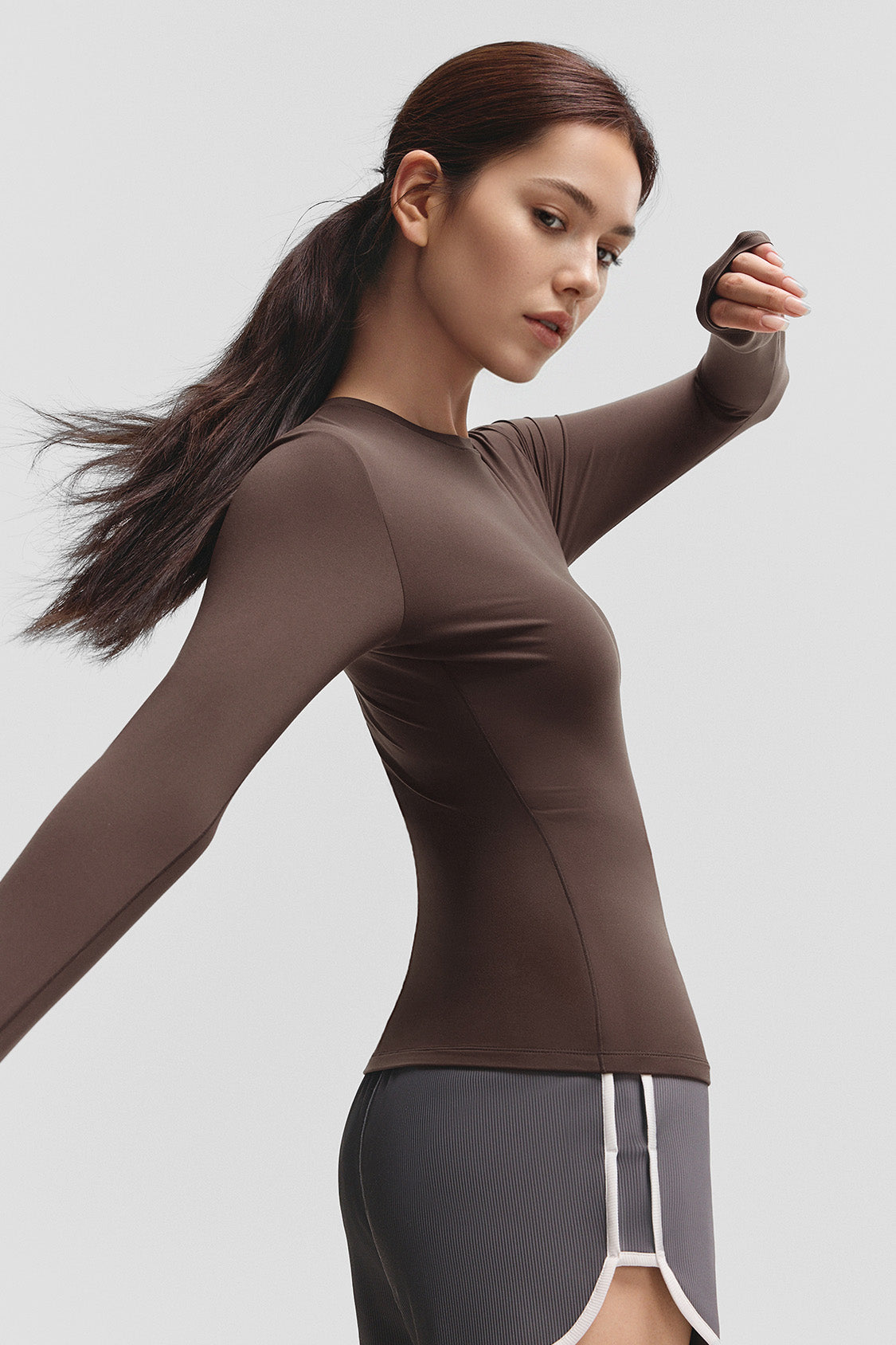 beneunder bareform womens seamless sports shaping top #color_plum