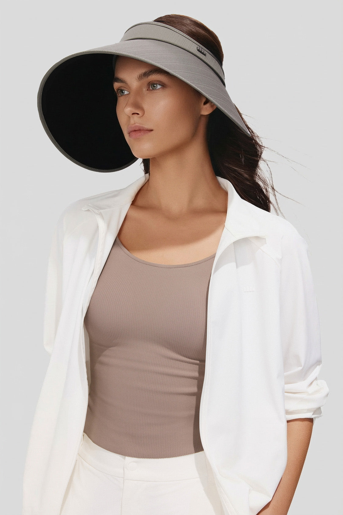 Damen Ultra-Breiter Krempen-Visor im Bonnet-Stil UPF100+ BM563