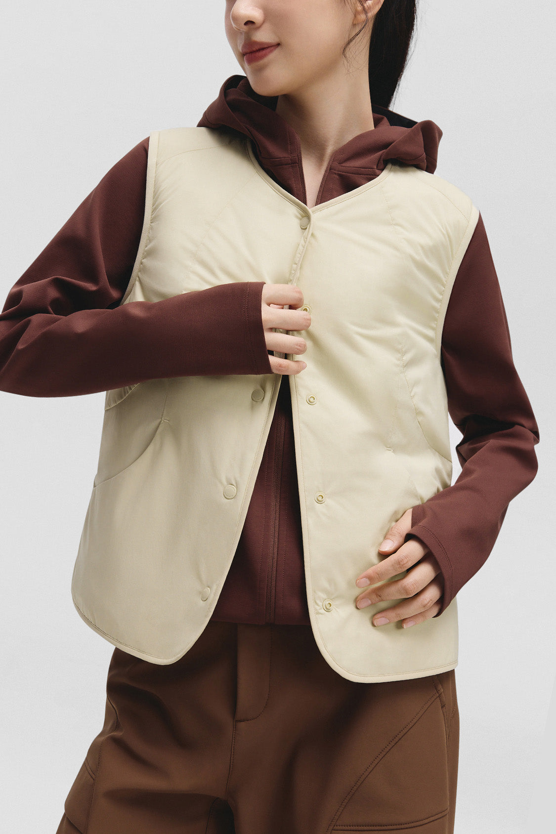 beneunder women's vest #color_beige