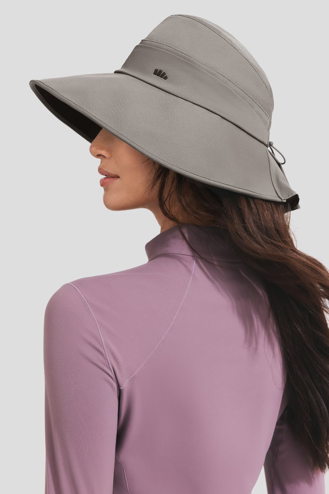 Bucket hat met brede rand en zonbescherming WR013