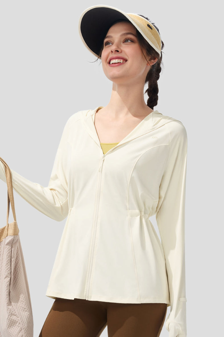 beneunde women's sun protection jacket #color_white