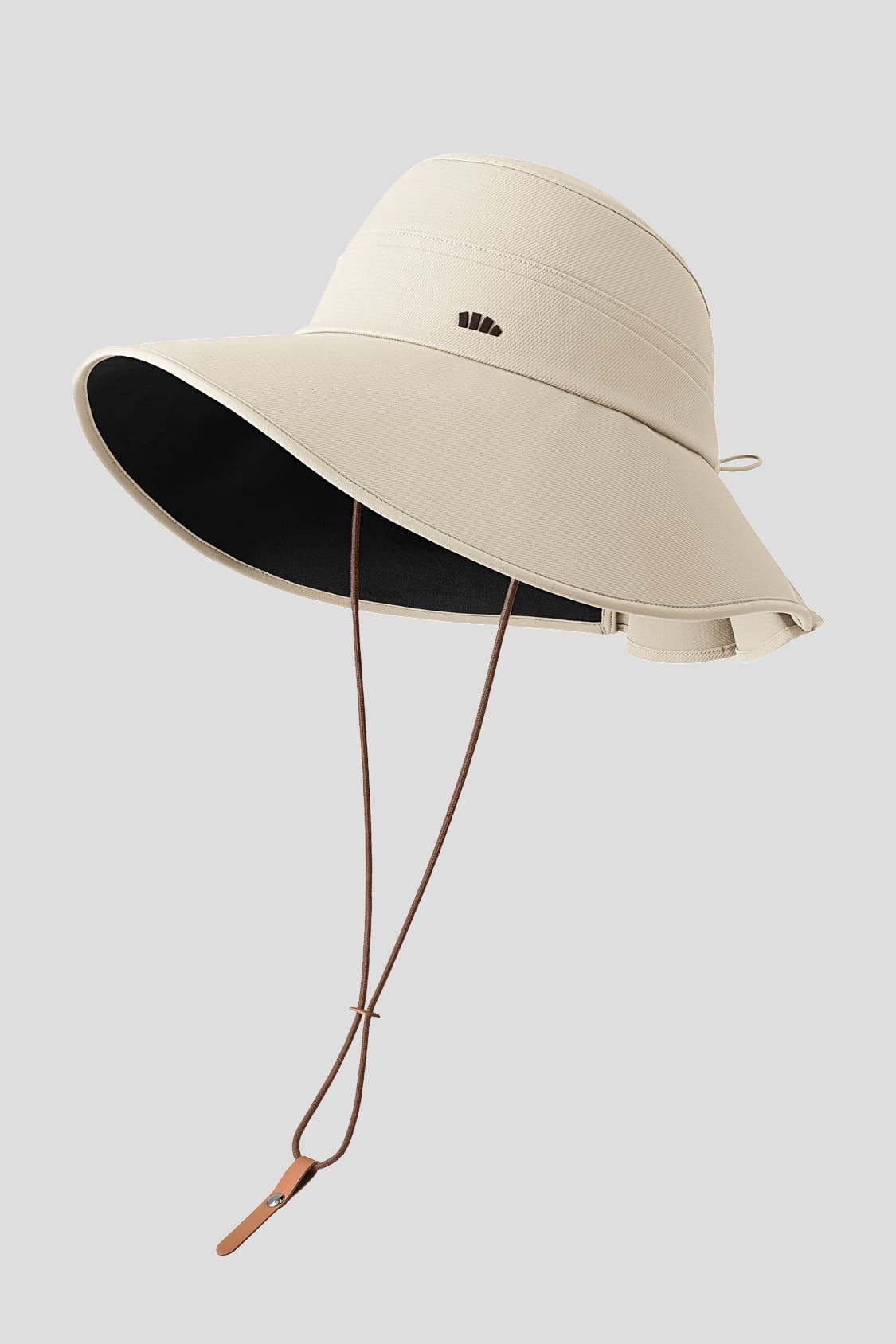 Bucket hat met brede rand en zonbescherming WR013