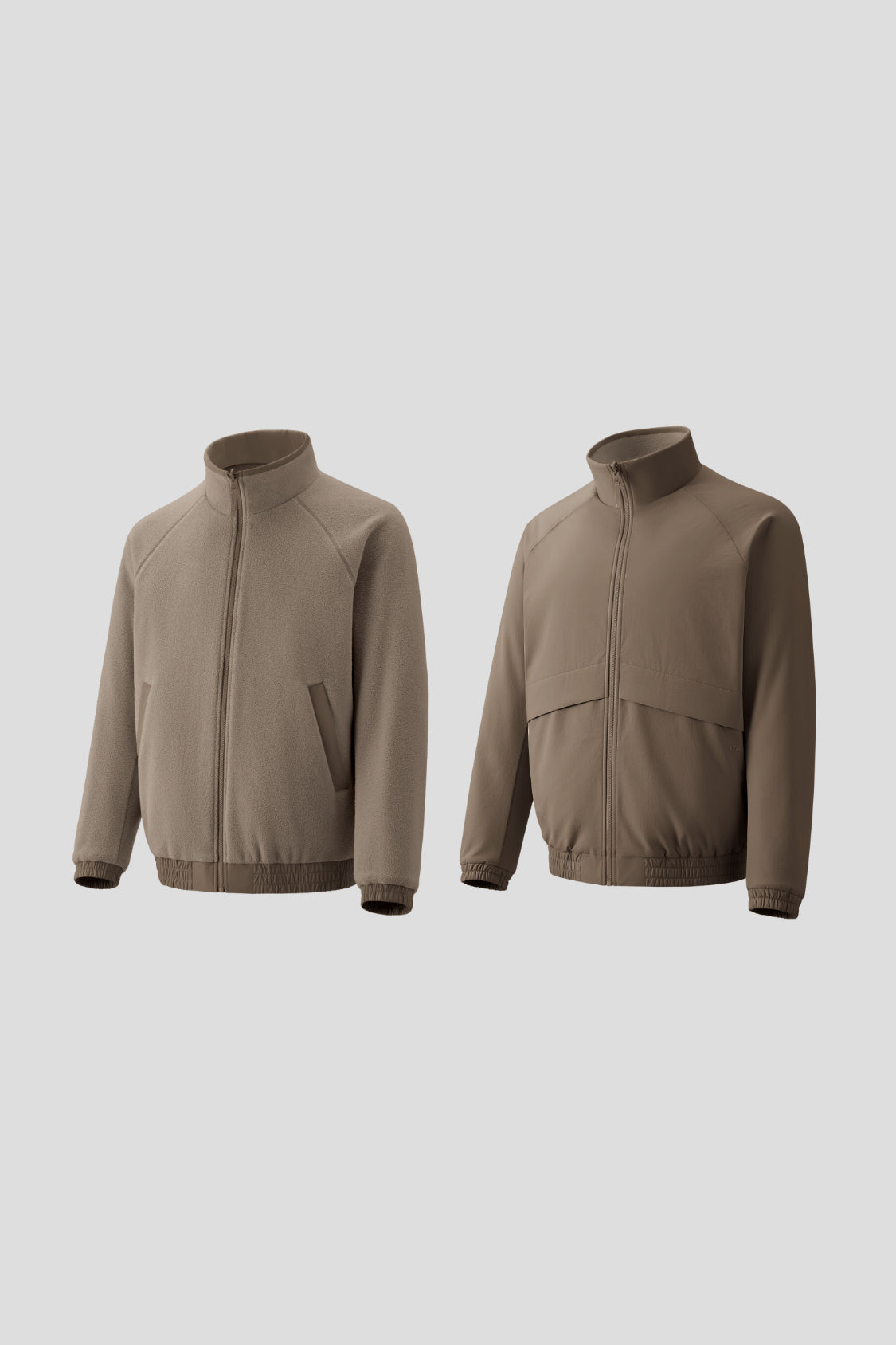 Giacca da uomo reversibile in pile micro e softshell (calore elevato) ST031