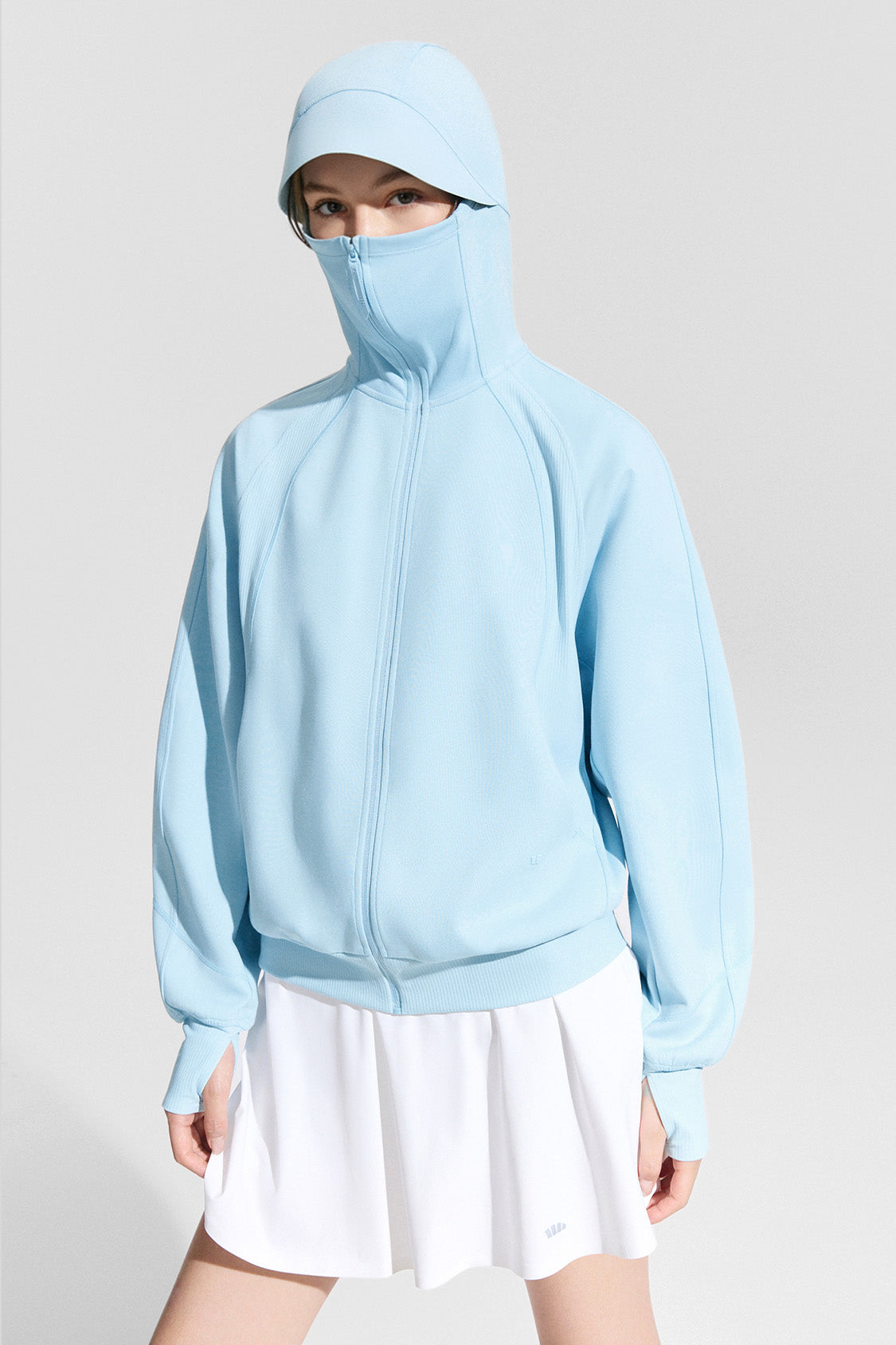 beneunder airshell womens windproof sun protection jacket upf50#color_blue