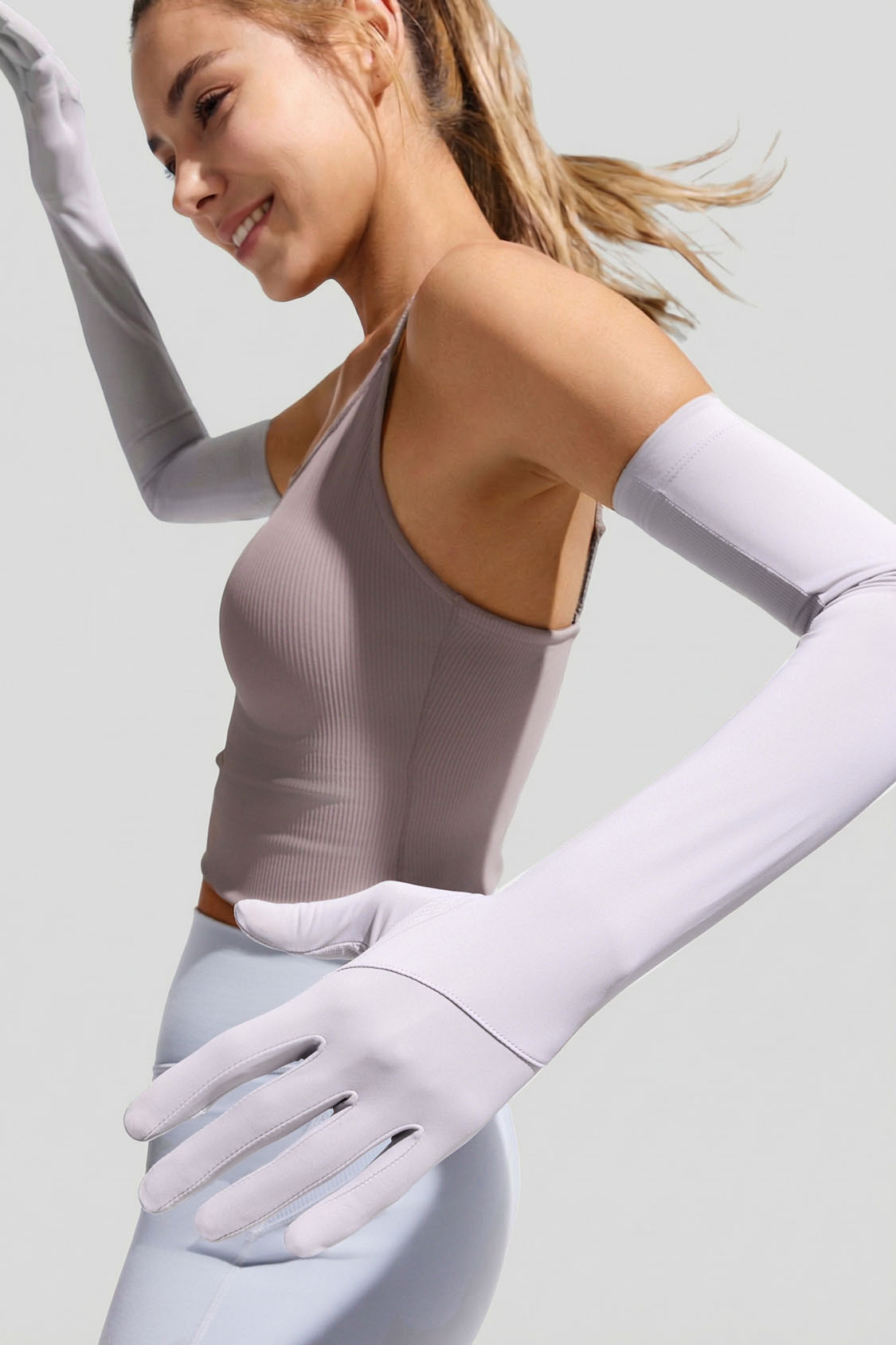 Women's Cooling Sun Protection Gloves UPF 50+ AL361