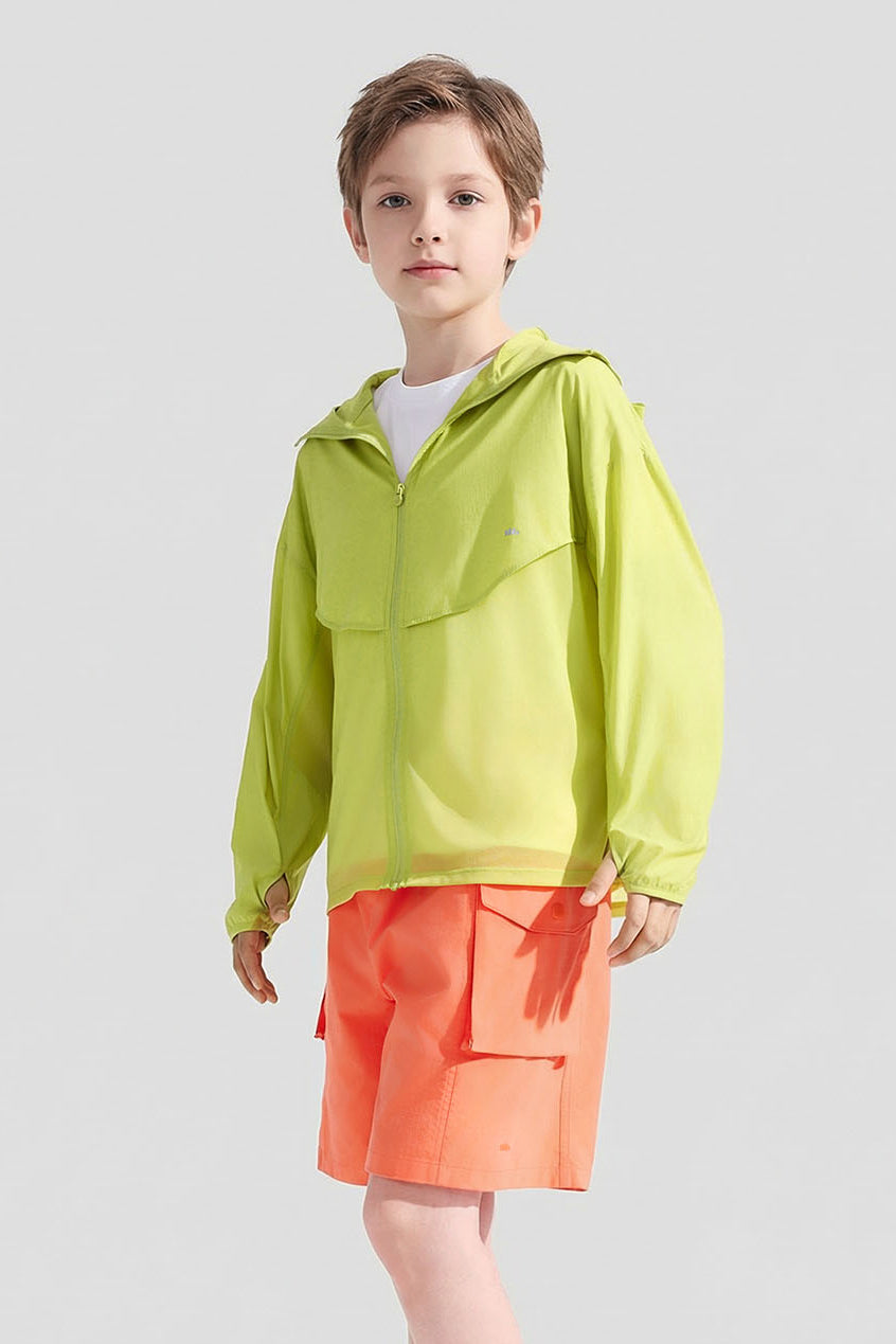 Chaqueta transpirable para niños con protección solar UPF 50+ AS008