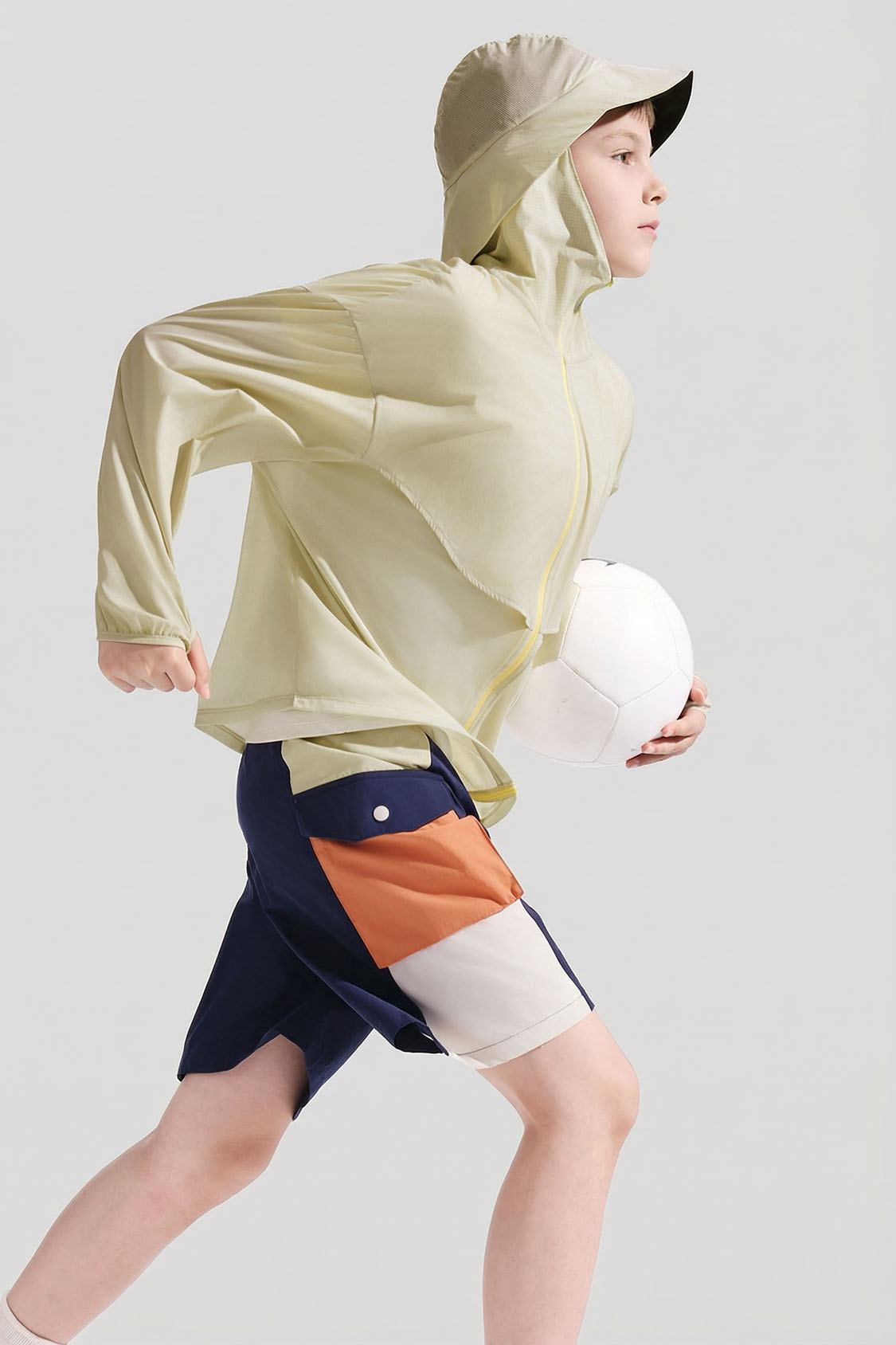Chaqueta transpirable para niños con protección solar UPF 50+ AS008