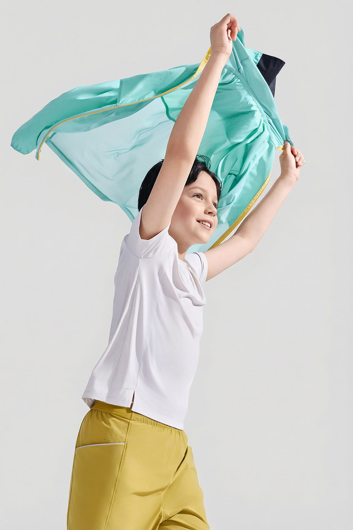 Chaqueta transpirable para niños con protección solar UPF 50+ AS008