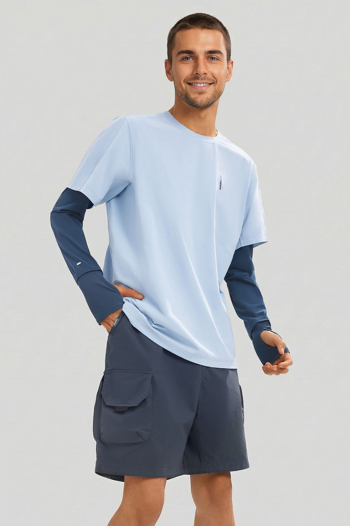 Men's Breathable Sun Protection Arm Sleeves UPF 50+ AS017