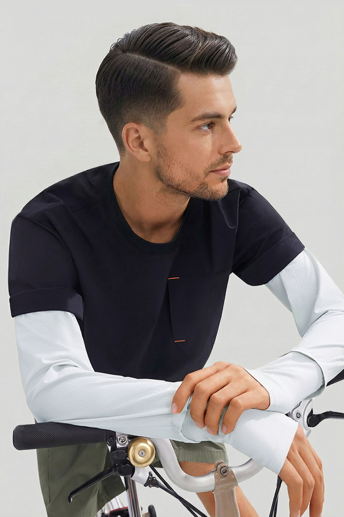 Men's Breathable Sun Protection Arm Sleeves UPF 50+ AS017