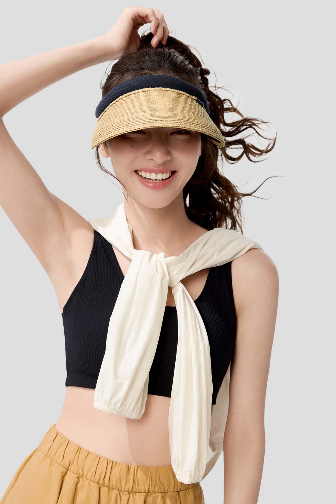 Women’s Straw Sun Visor UPF 100+ BM562