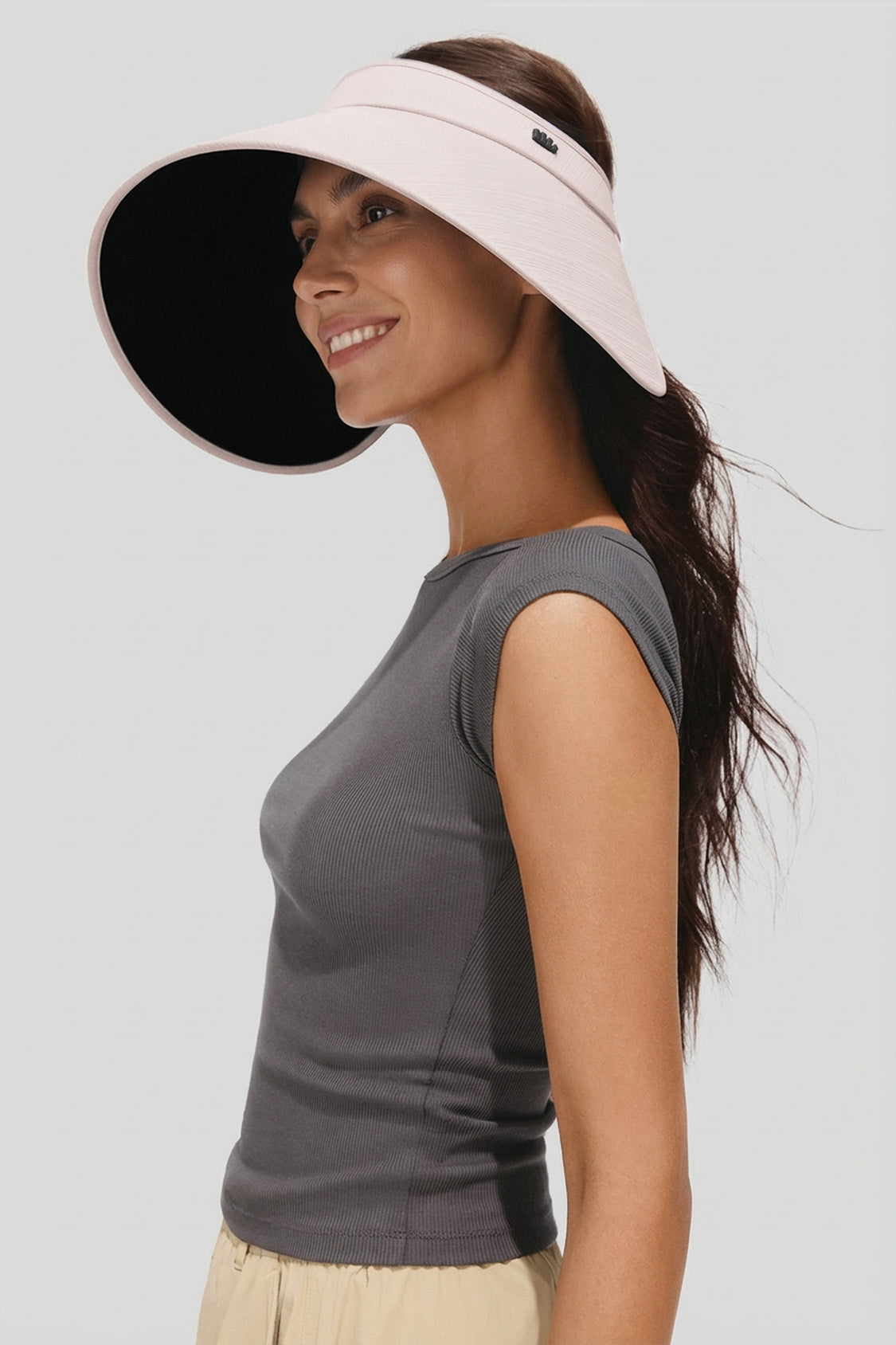 Women's Ultra Wide Brim Bonnet-Style Visor UPF100+ BM563