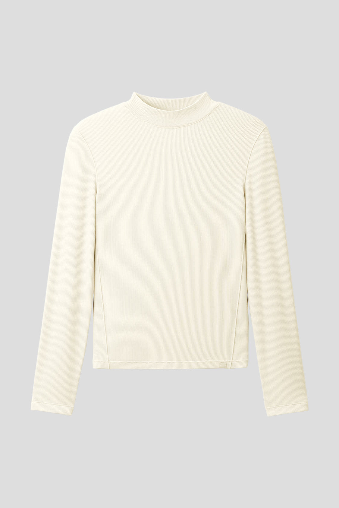 beneunder cozyflex womens half turtleneck thermal base layer top #color_beige