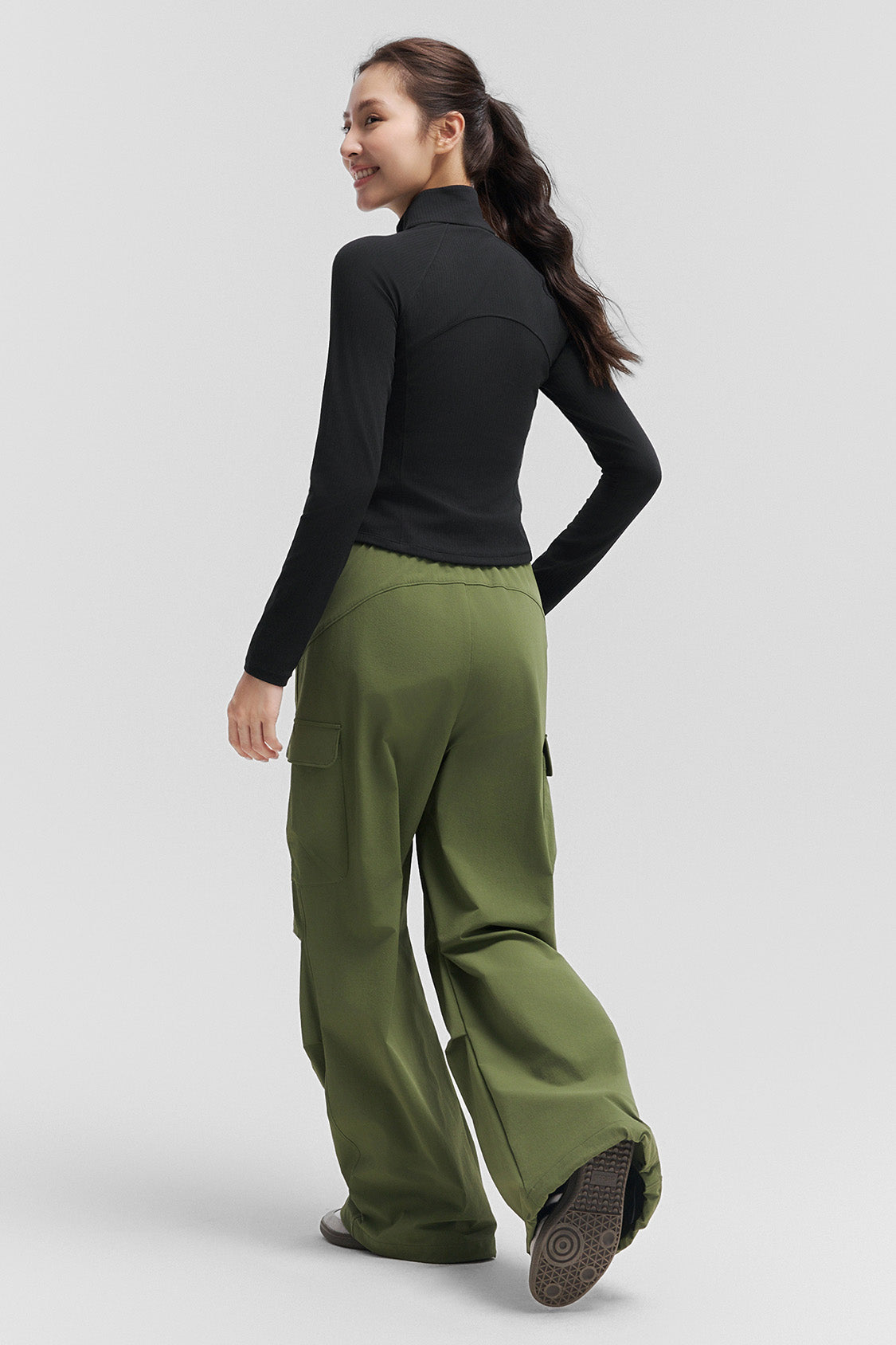 beneunder stripedry womens striped quick dry shaping top #color_black