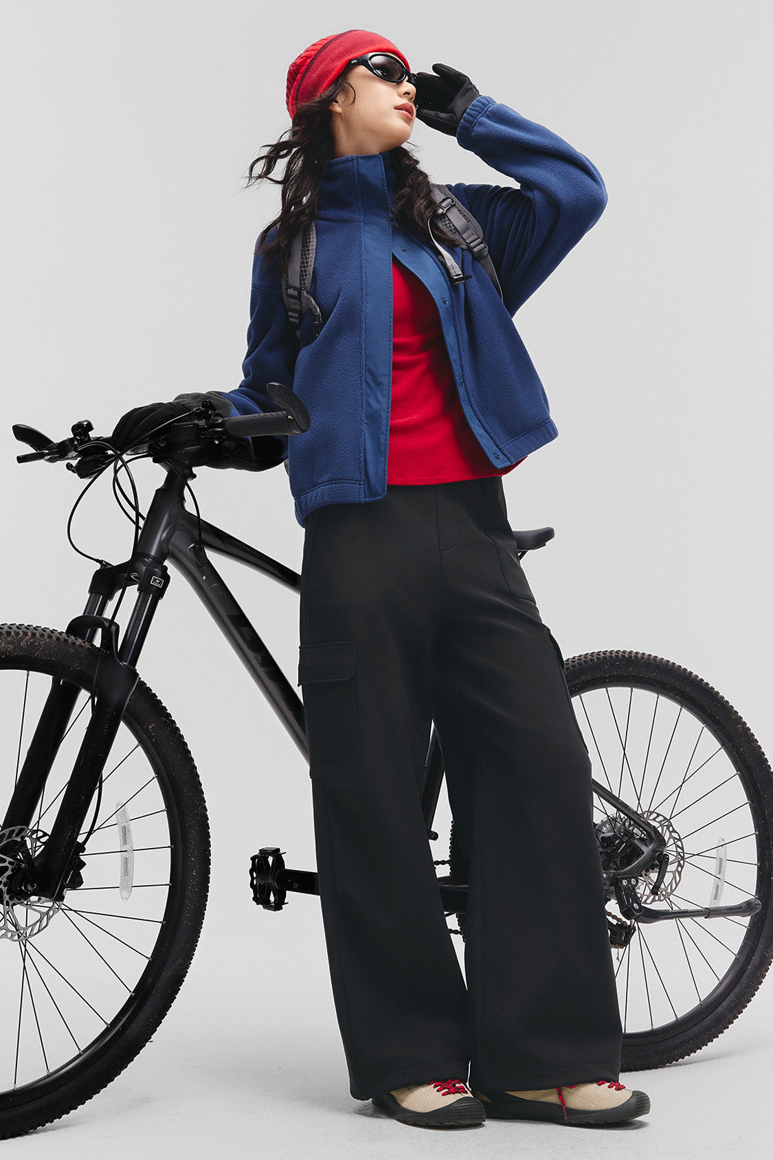 beneunder stormparatroop – women’s thermal parachute softshell pants #color_black