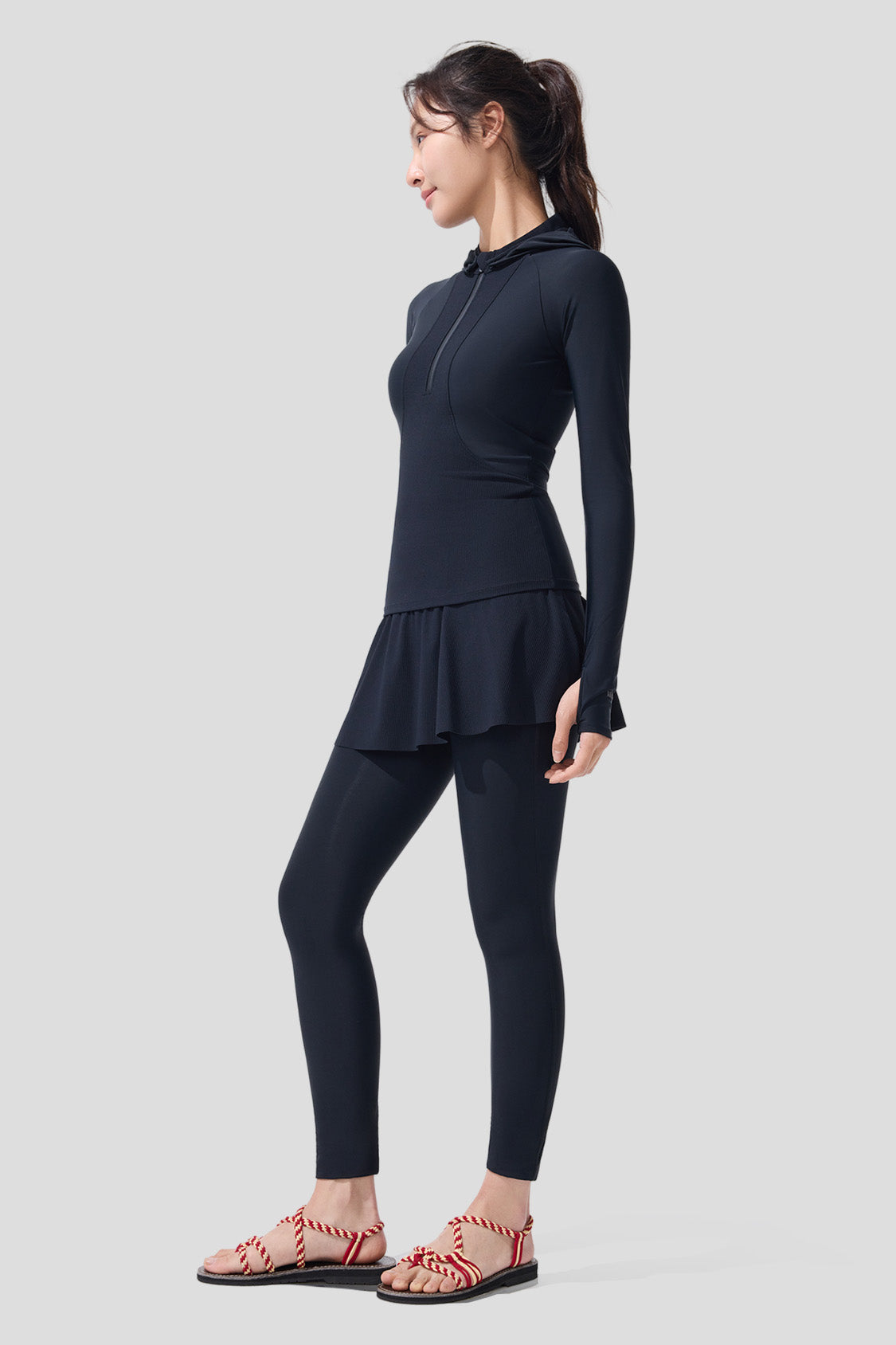 AquaArmor - Women's Bra-In Full-Coverage Sun Swimwear Set