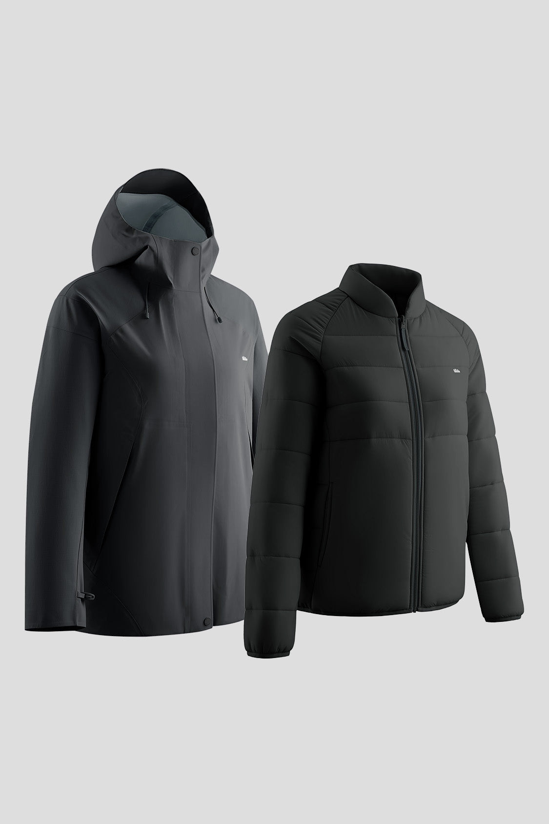 beneunder alpinecore – women’s insulated shell jacket (regular fit, warm liner) #color_black