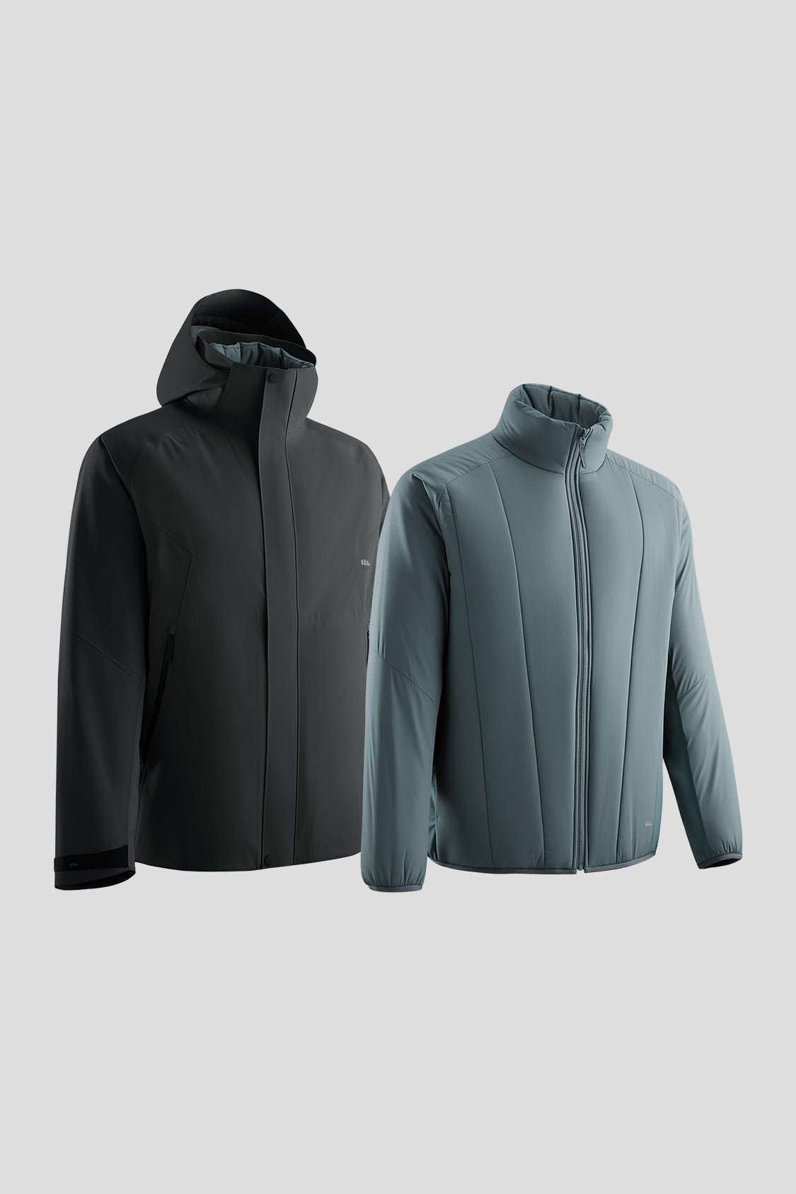 beneunder trailguard – men’s stretch insulated shell jacket (removable hood, warm liner) #color_black