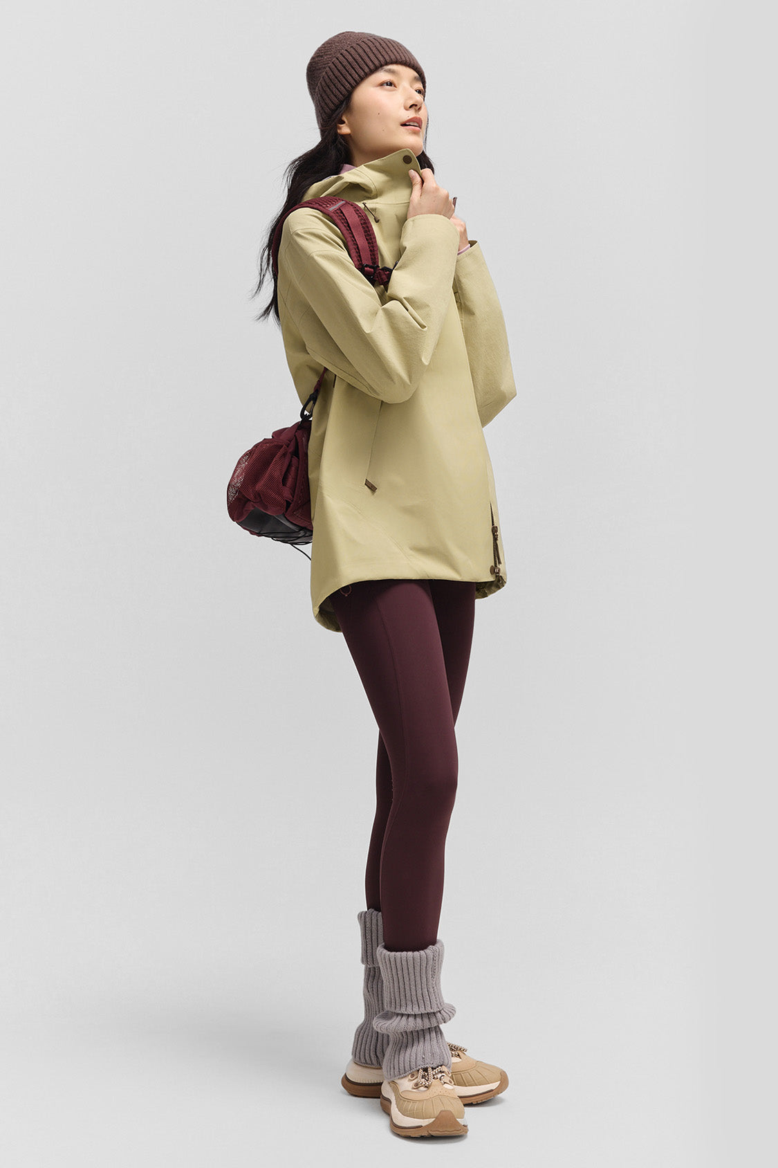 beneunder alpinecore – women’s insulated shell jacket (regular fit, warm liner) #color_brown