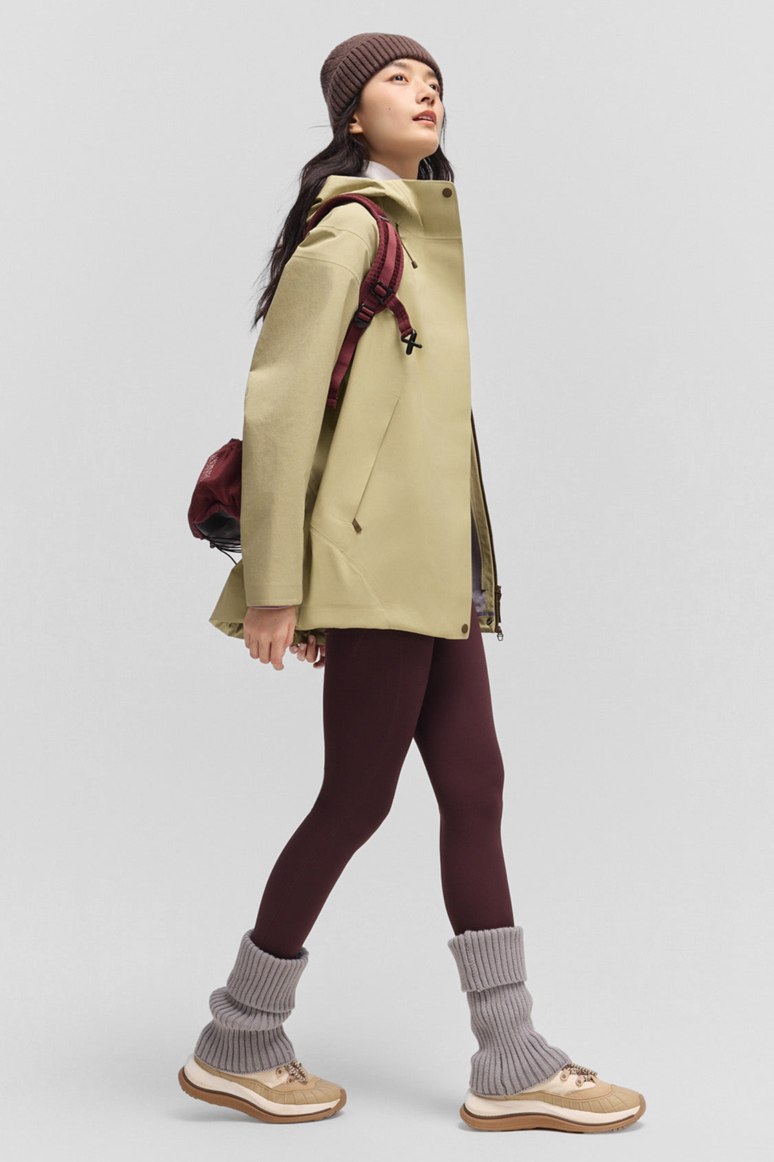 beneunder alpinecore – women’s insulated shell jacket (regular fit, warm liner) #color_brown