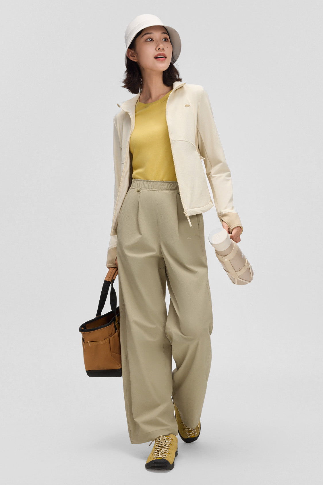 beneunder dewshield womens water repellent straight leg pants#color_brown