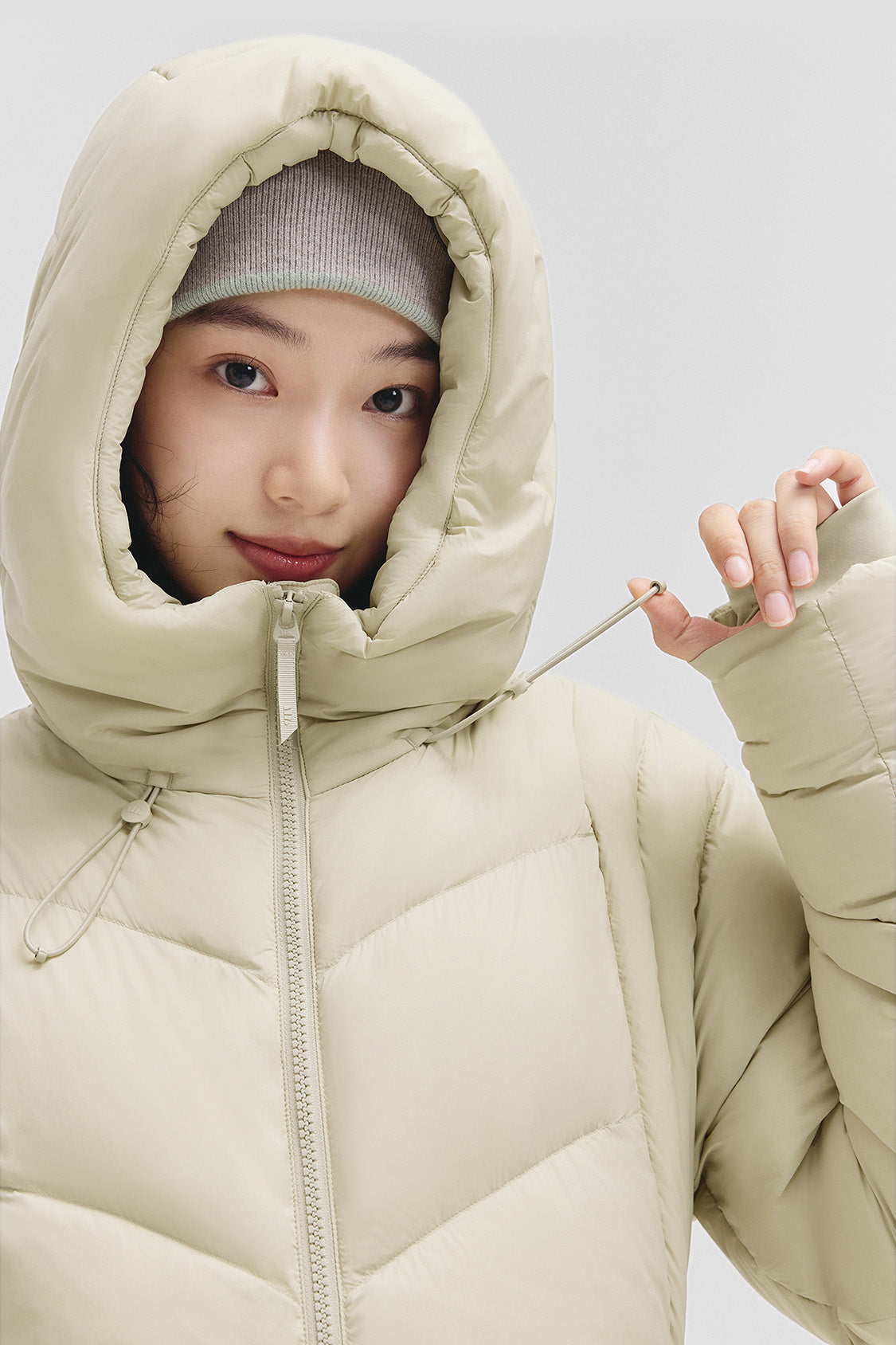 beneunder loftguard – women’s high-loft down coat (long, extreme warmth) #color_light brown