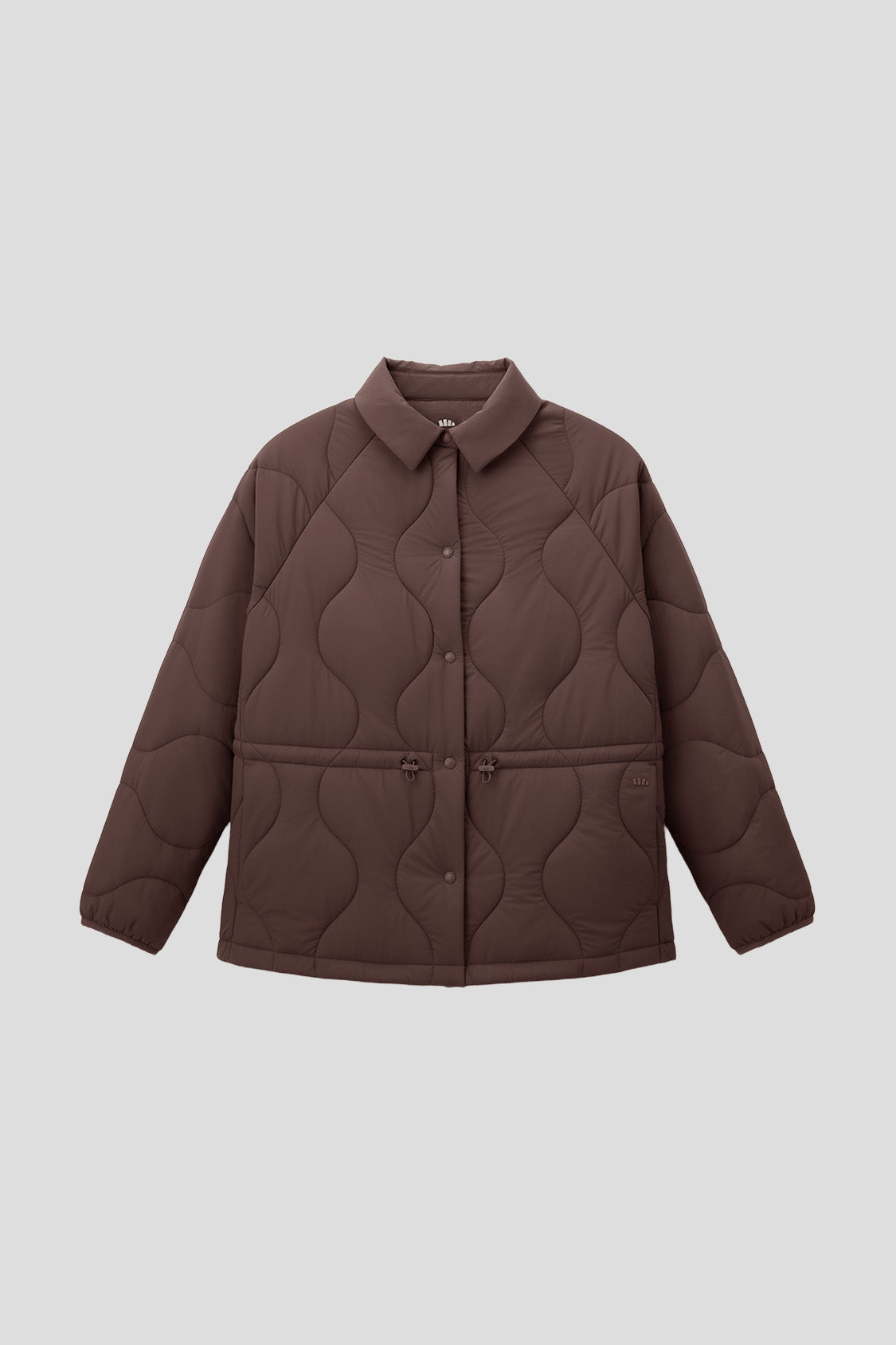 beneunder lapeltrail womens medium warmth lapel collar fleece jacket #color_brown