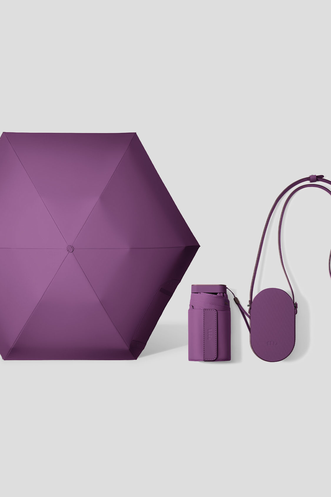 Compact Sun Umbrella UPF 50+ BM666 Purple 1