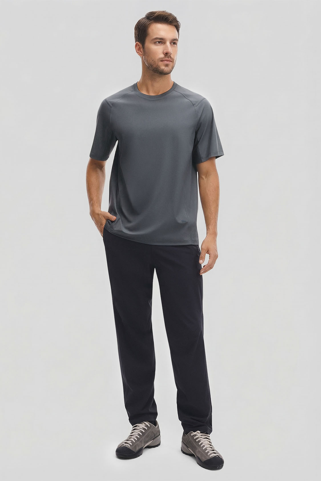 Men’s Dual-Layer Cooling Performance T-Shirt UPF 50+ DR015