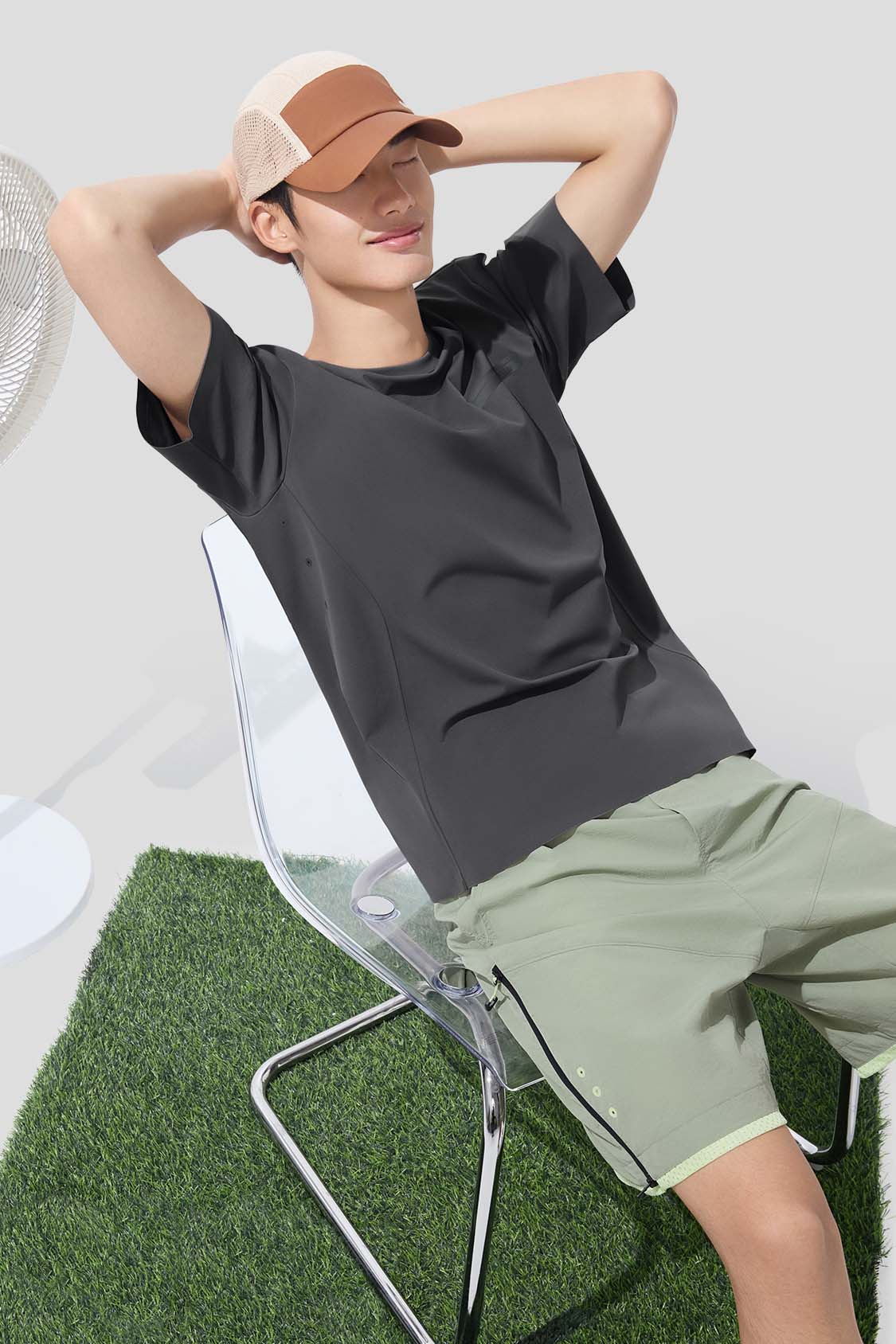 Men's Sweatproof Tech T-Shirt UPF 100+ DR020(AFF-Sale)