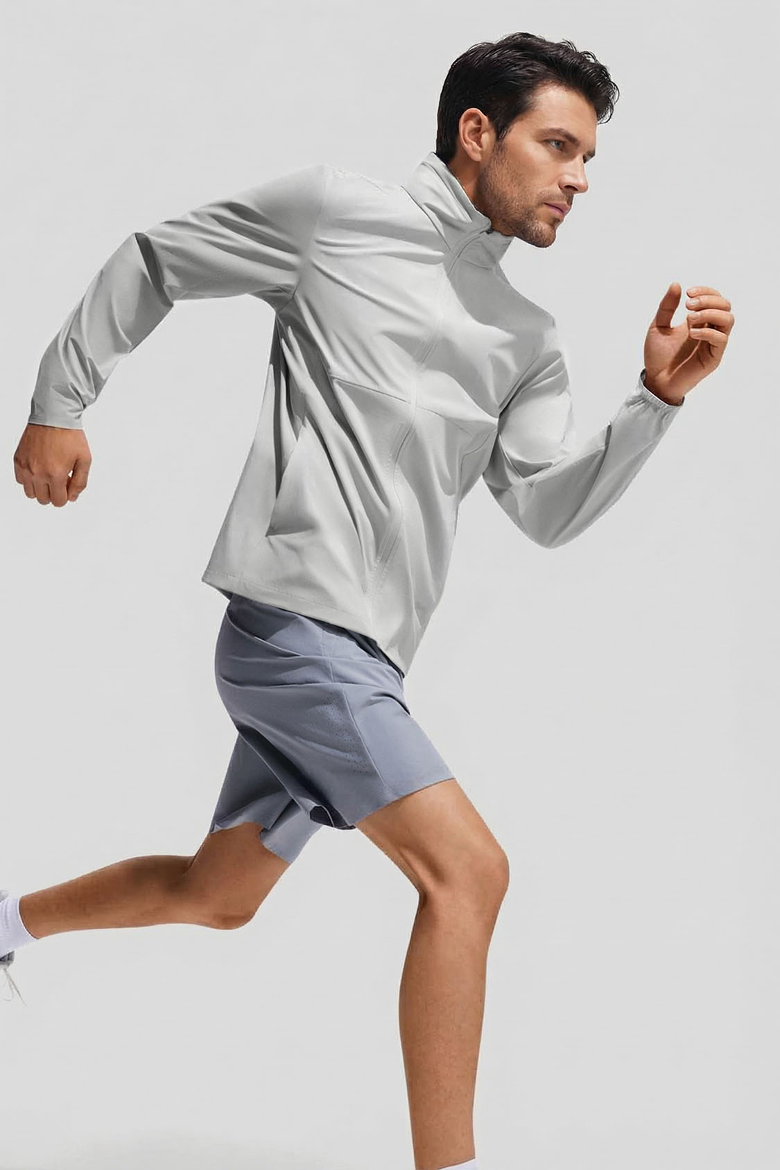 Men’s Packable-Hood Quick-Dry Sun Protection Jacket UPF 100+ DS007