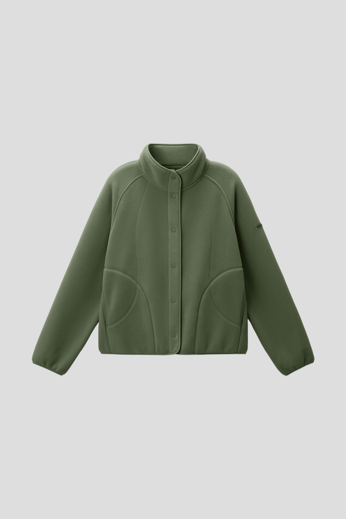 beneunder corefit womens light warmth regular fit fleece jacket#color_dark green