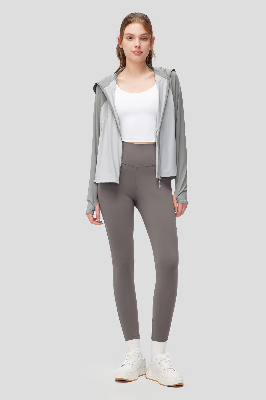 beneunder women's sun wear upf50+ #color_distant mountain gray - galaxy gray