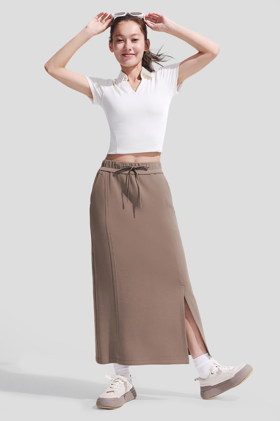 Women’s Stretch Knit Straight Skirt EL004